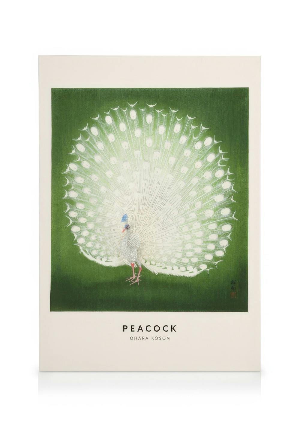 Ohara Koson - Peacock Tableau sur toile (50x70 cm) - Peintres célèbres