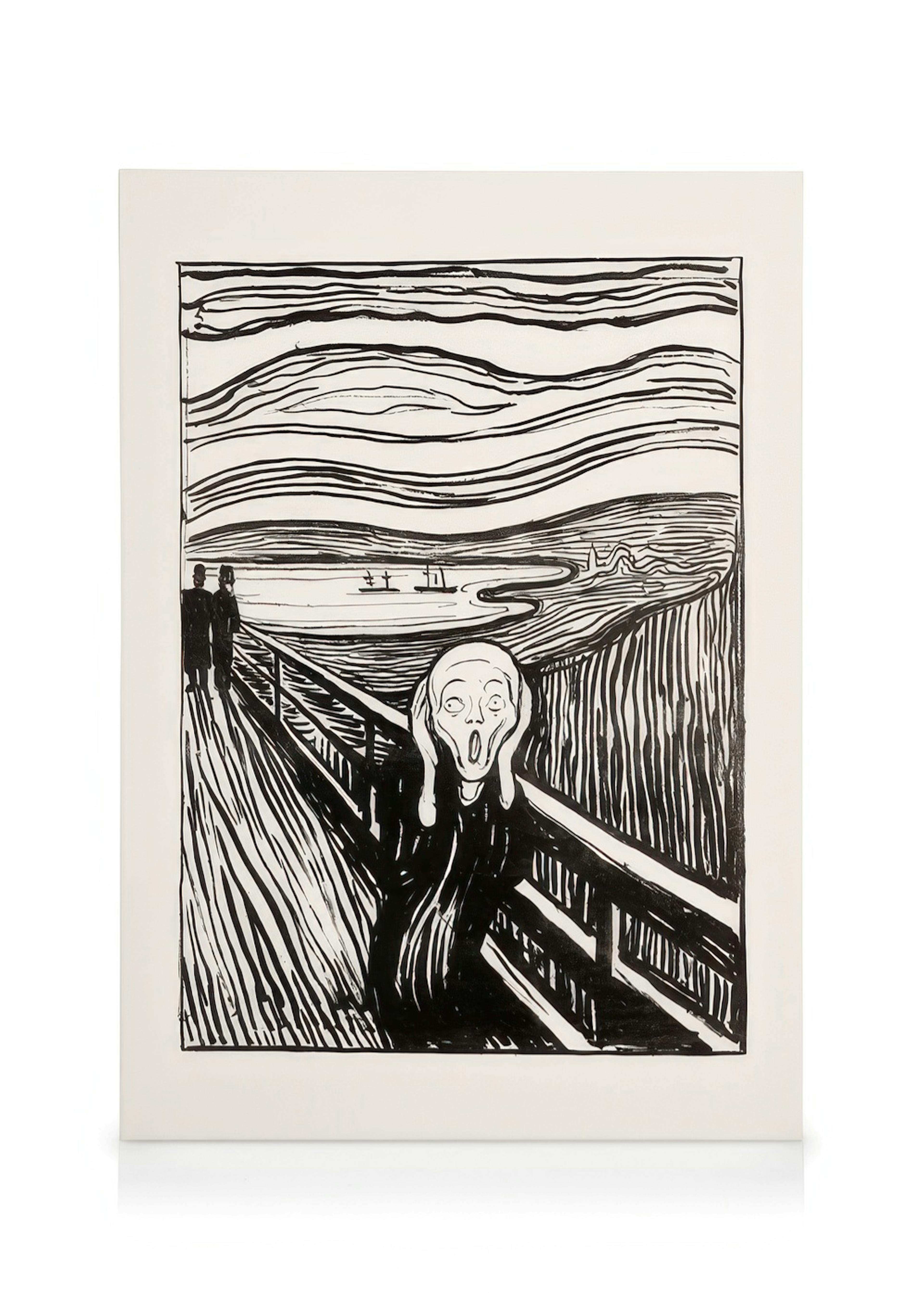 Edvard Munch - The Scream Leinwandbild 0