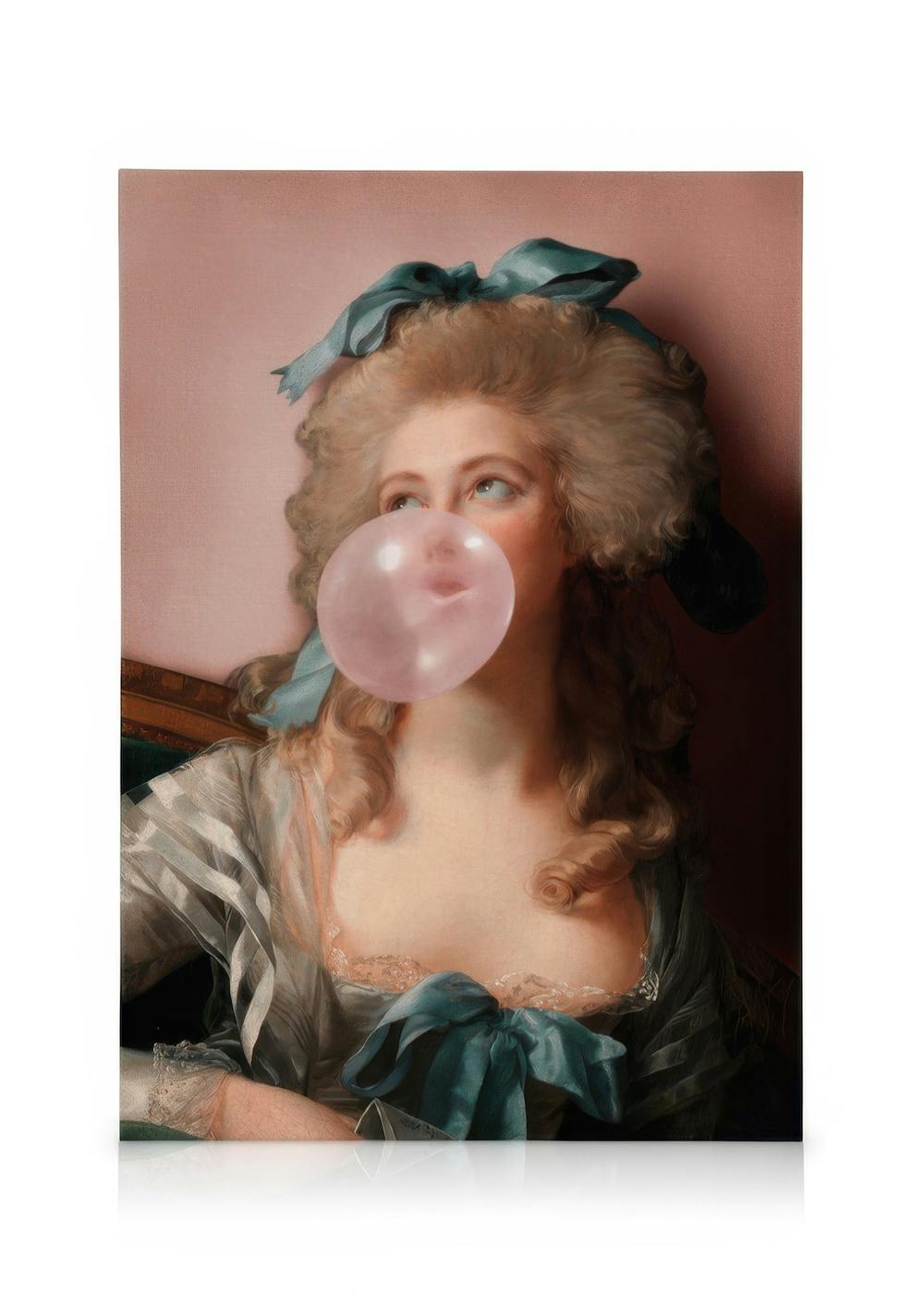 Leinwandbilder Jonas Loose - Bubblegum Princess Leinwandbild (50x70 cm - Holzrahmen schwarz)
