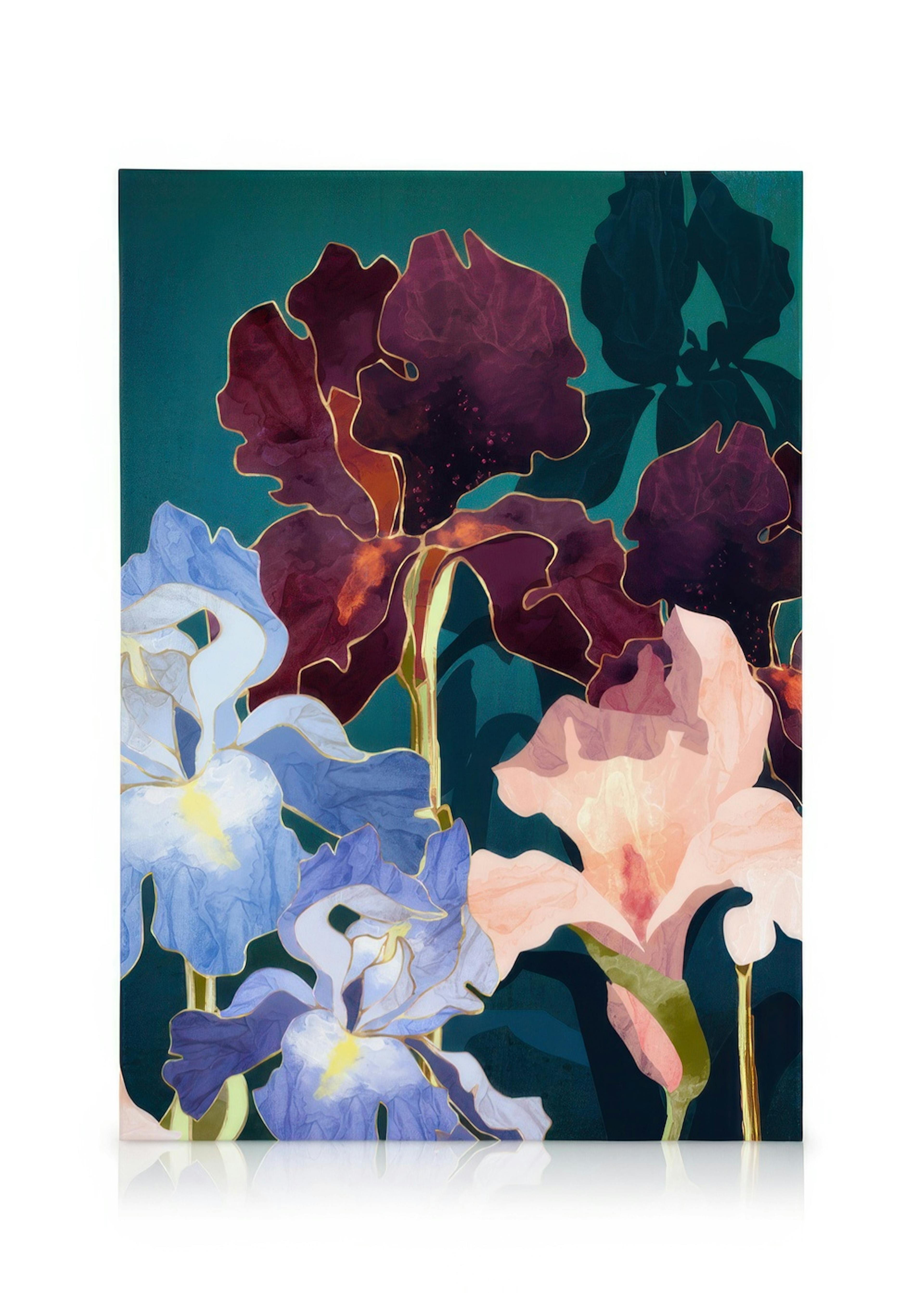 SpaceFrog Designs - Iris Abstract Canvas 0