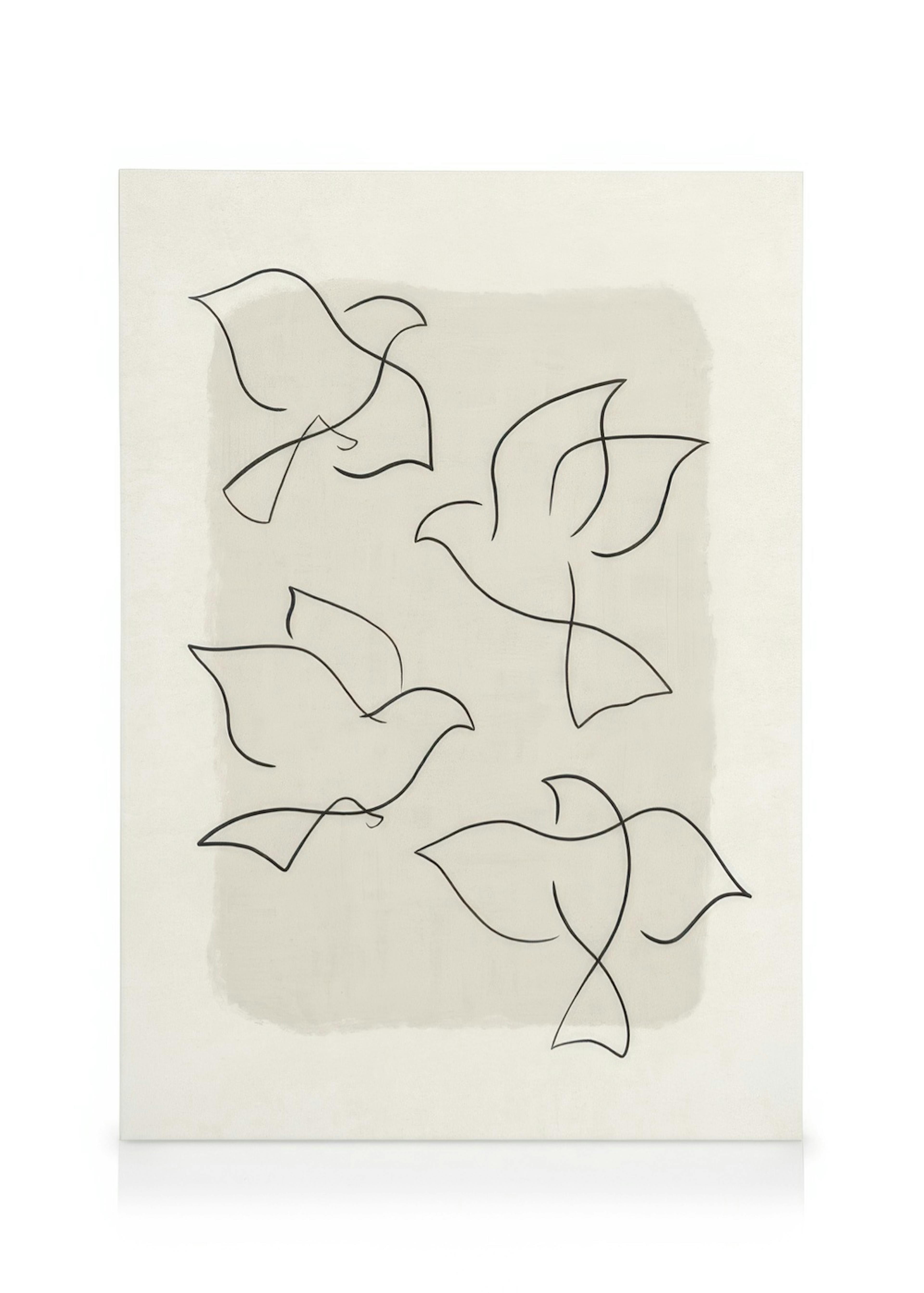 Line Art Birds Toile 0