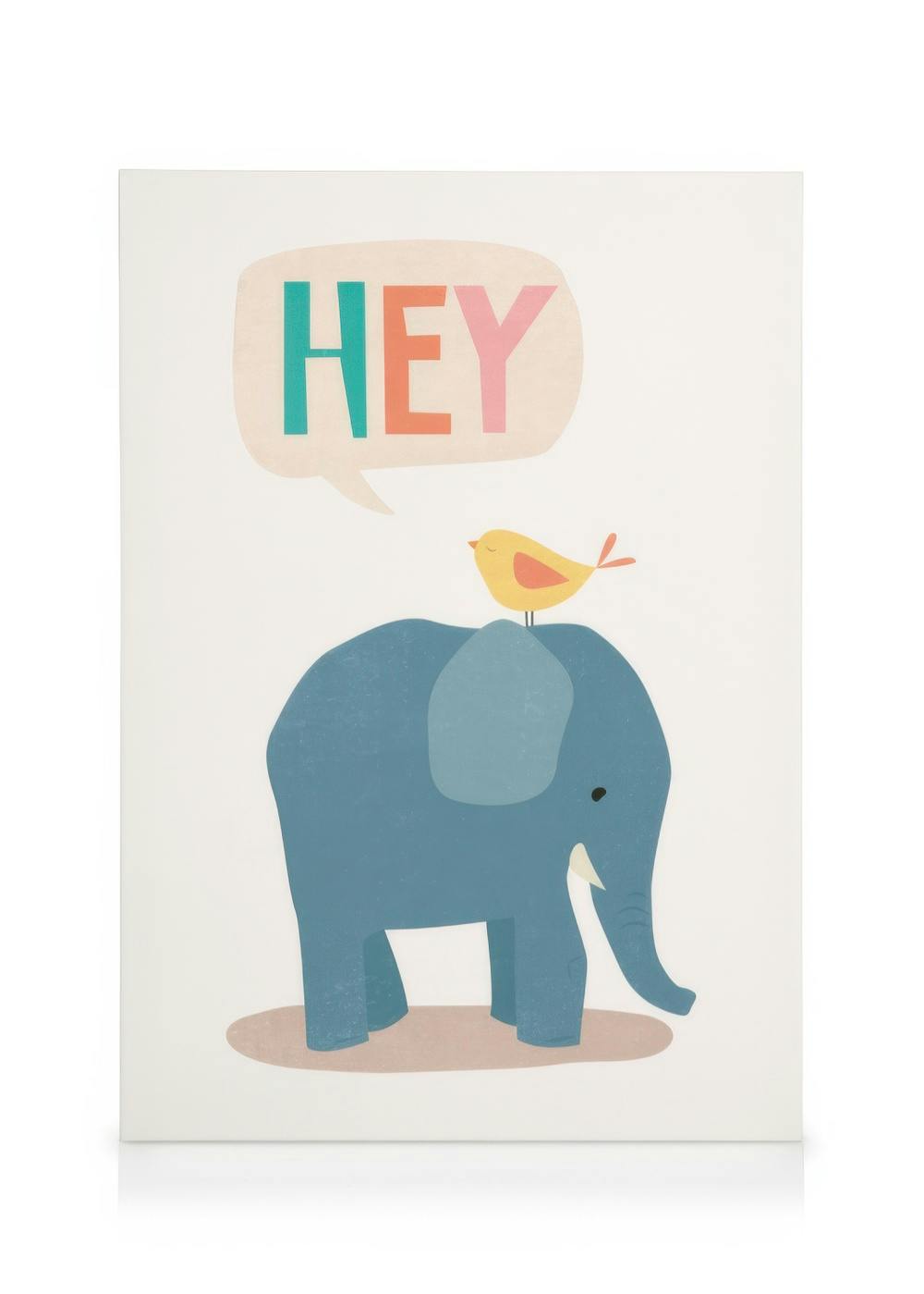 Canvas Prints Bird and Elephant Canvas print (50x70 cm)