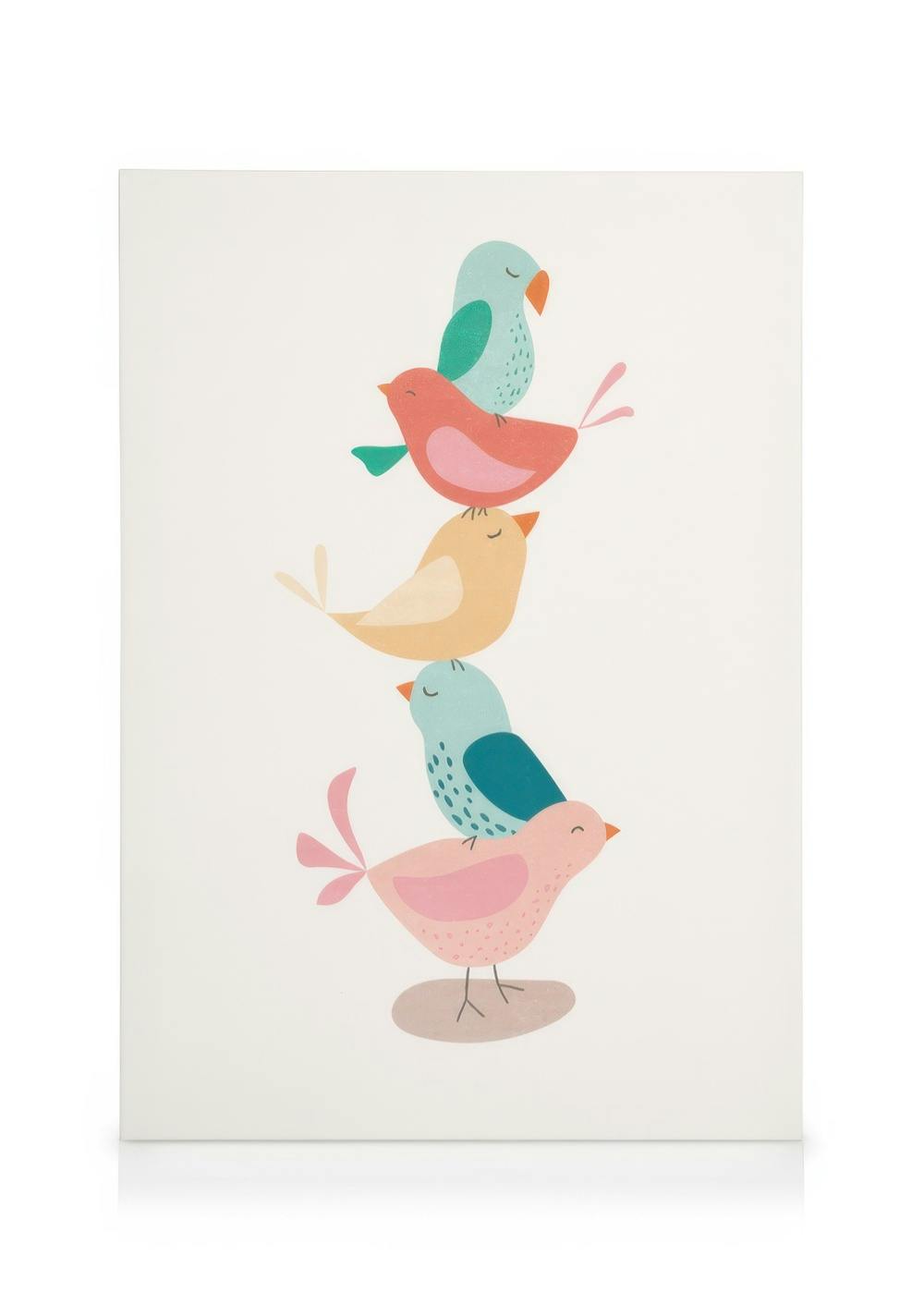 Canvas Schilderijen Tower of Birds Canvas (50x70 cm)