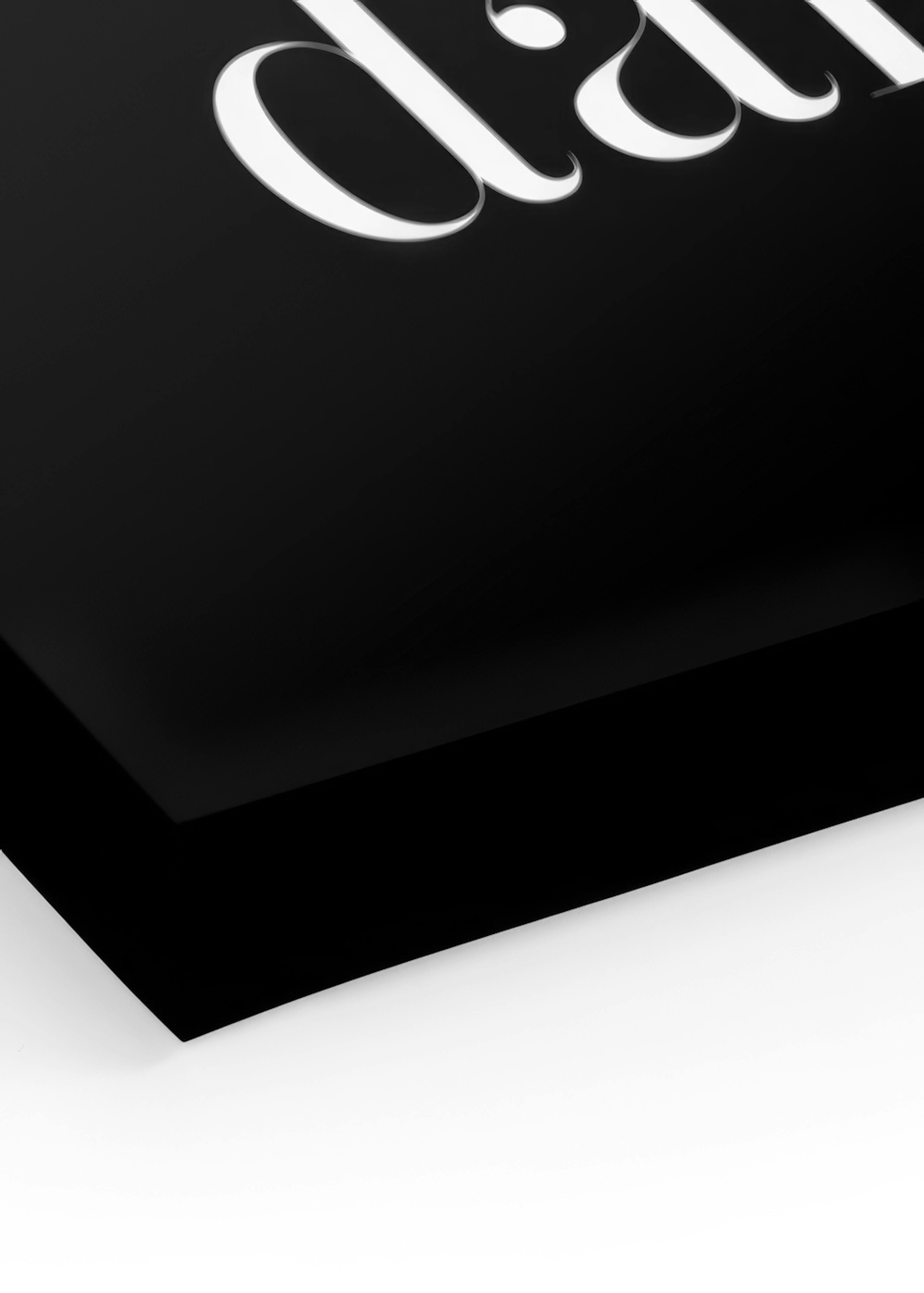 Black is a Happy Color Canvas print