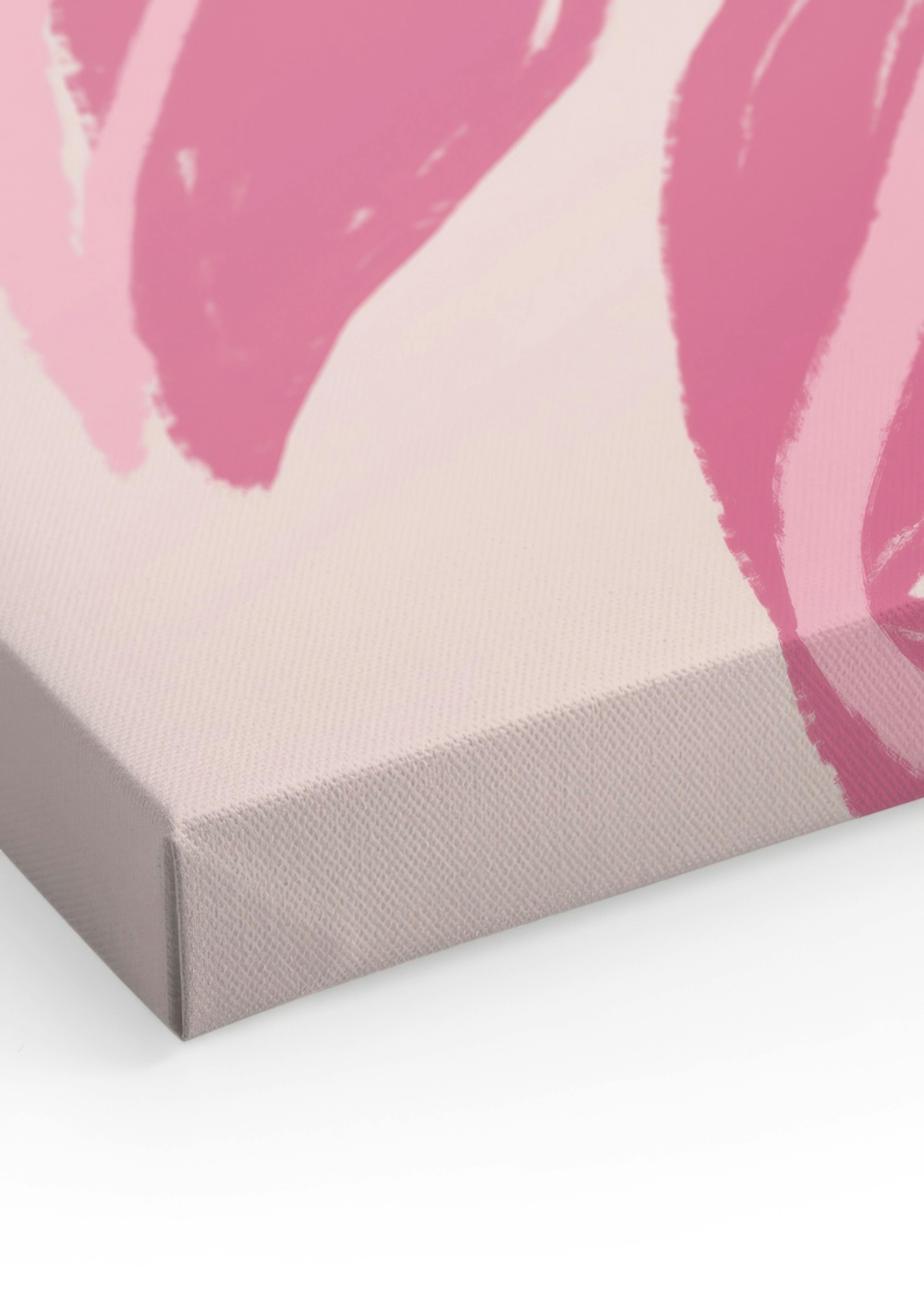 Pink Floral Illustration Canvas print