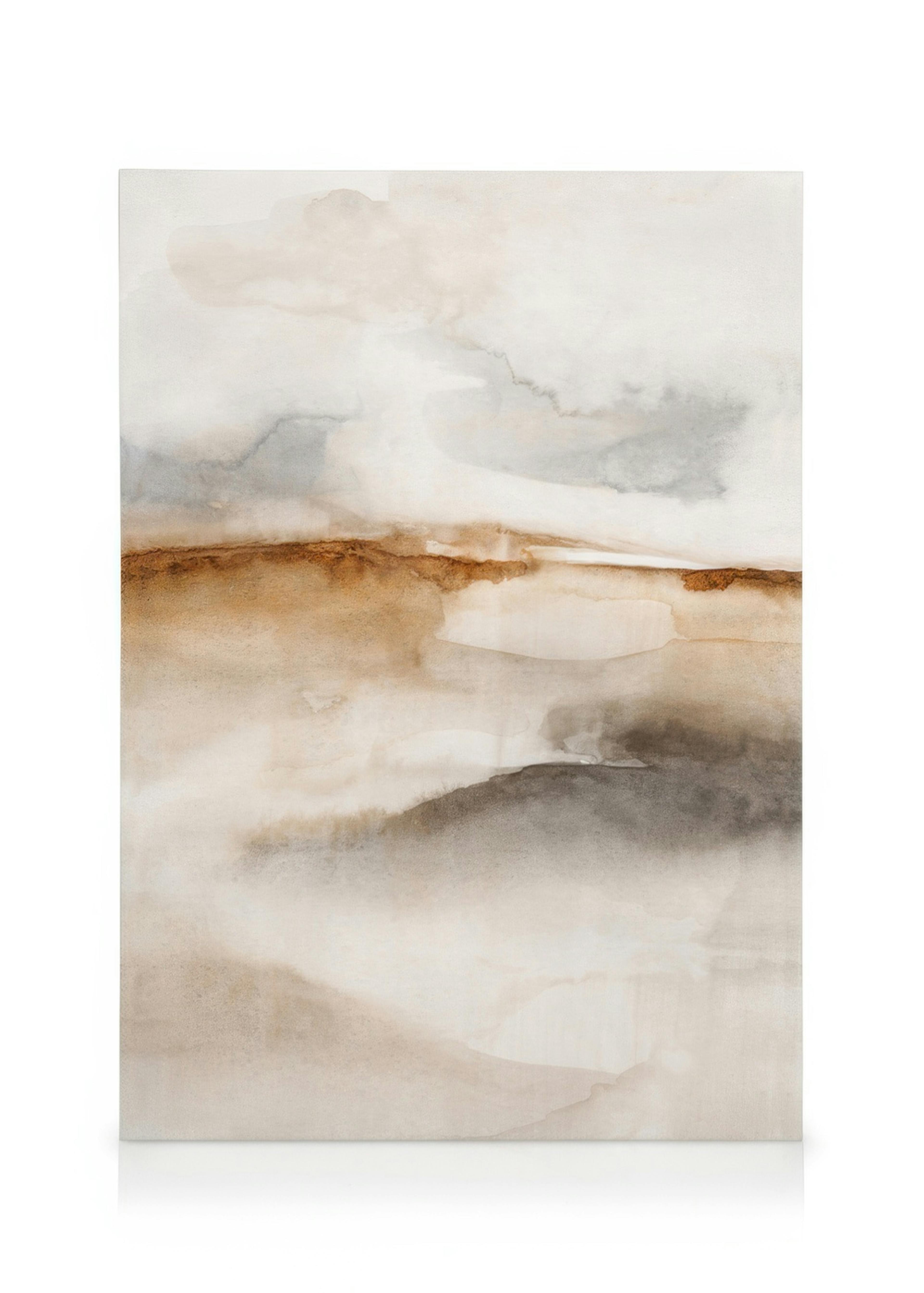 Neutral Watercolor No2 Stampa su Tela 0