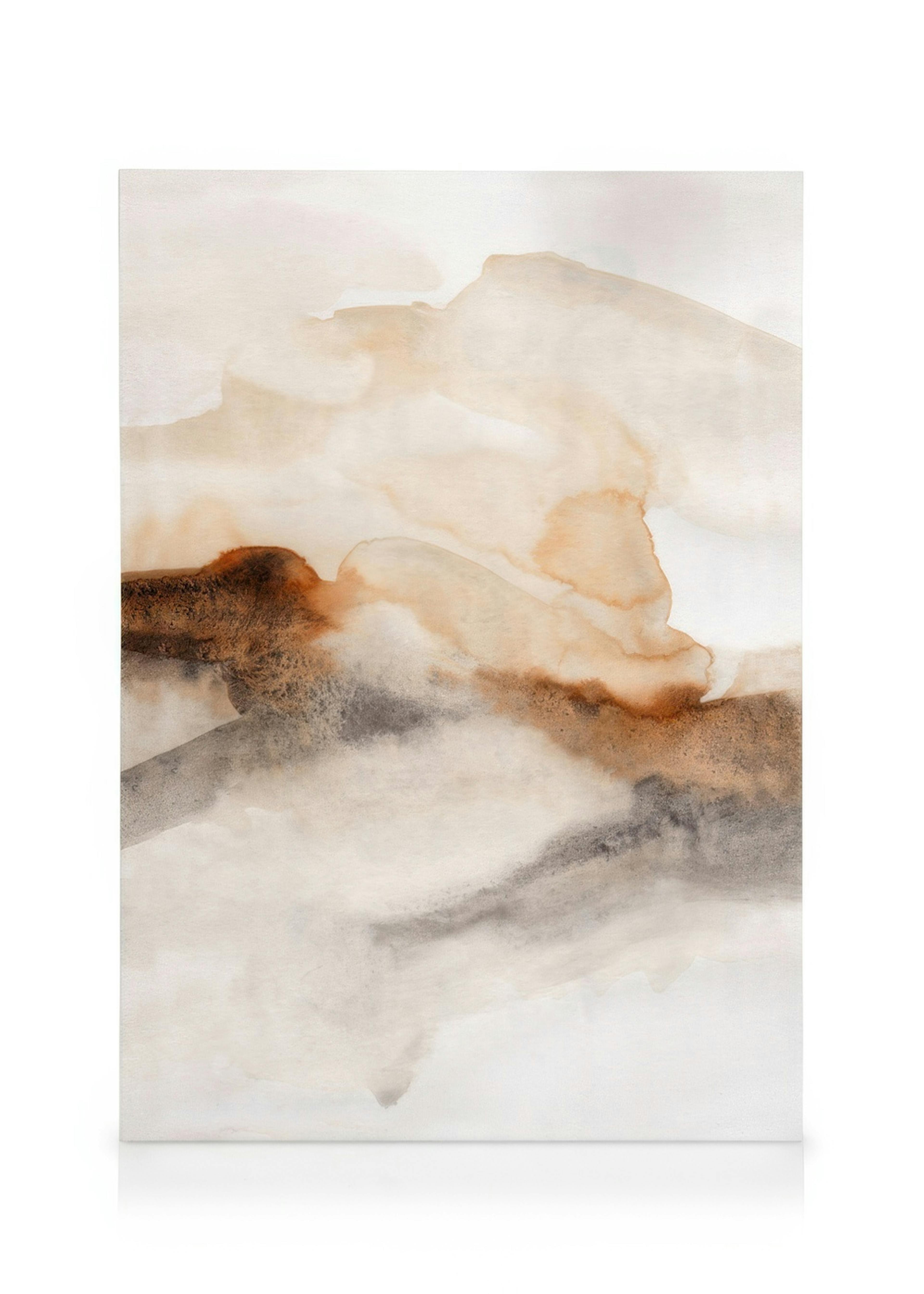 Burnt Tones Watercolor No1 Canvas 0