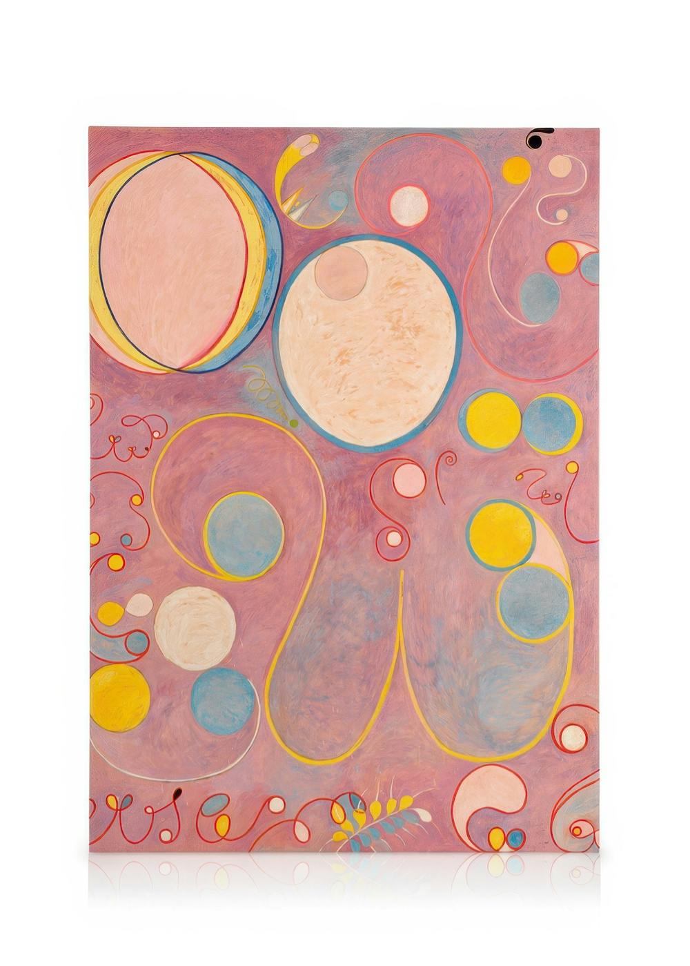Leinwandbilder Leinwandbild - Hilma Af Klint - The Ten Largest, No. 8, Adulthood (50x70 cm - Holzrahmen schwarz)