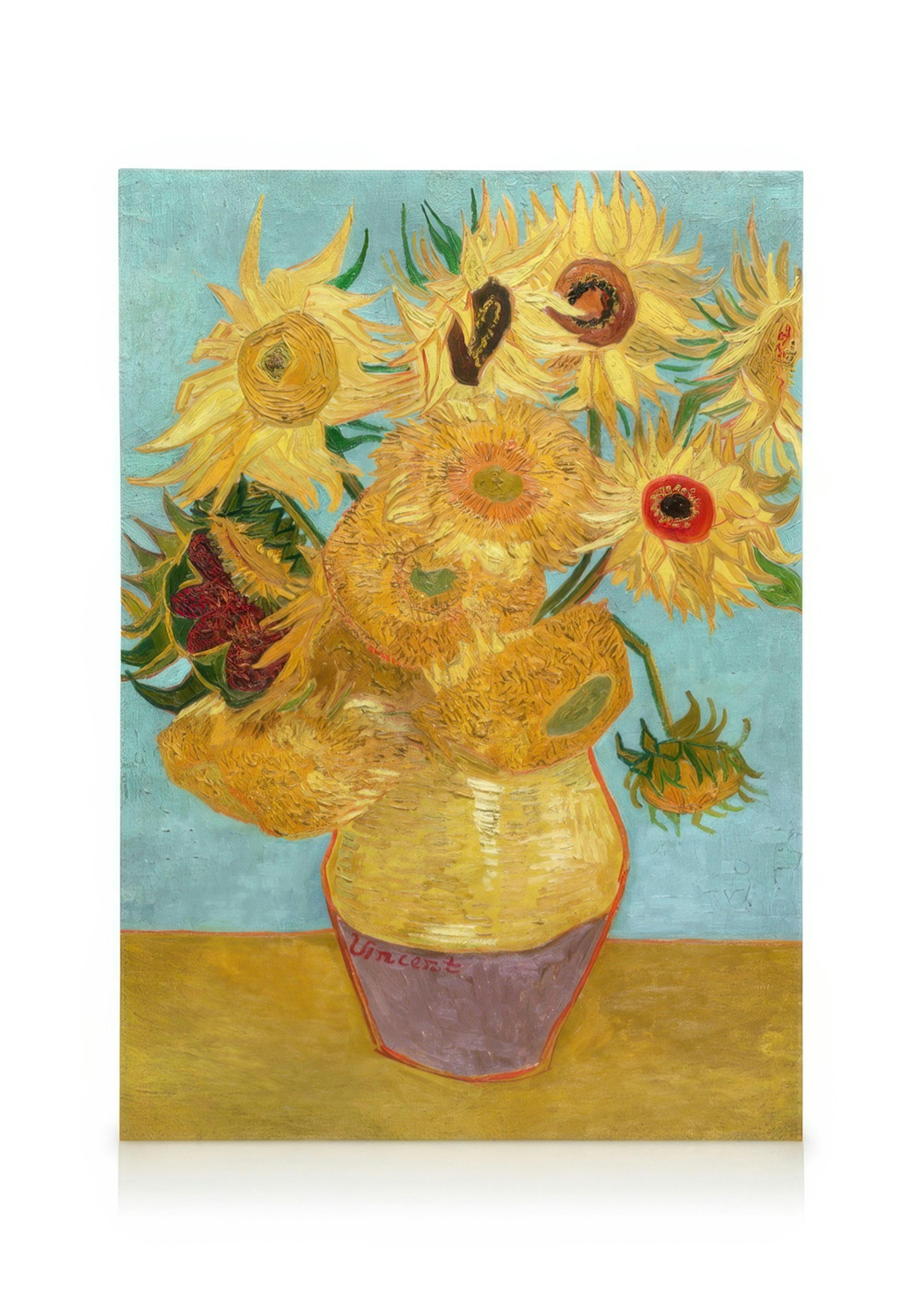 Van Gogh - Vase with Twelve Sunflowers Tableau sur toile 0