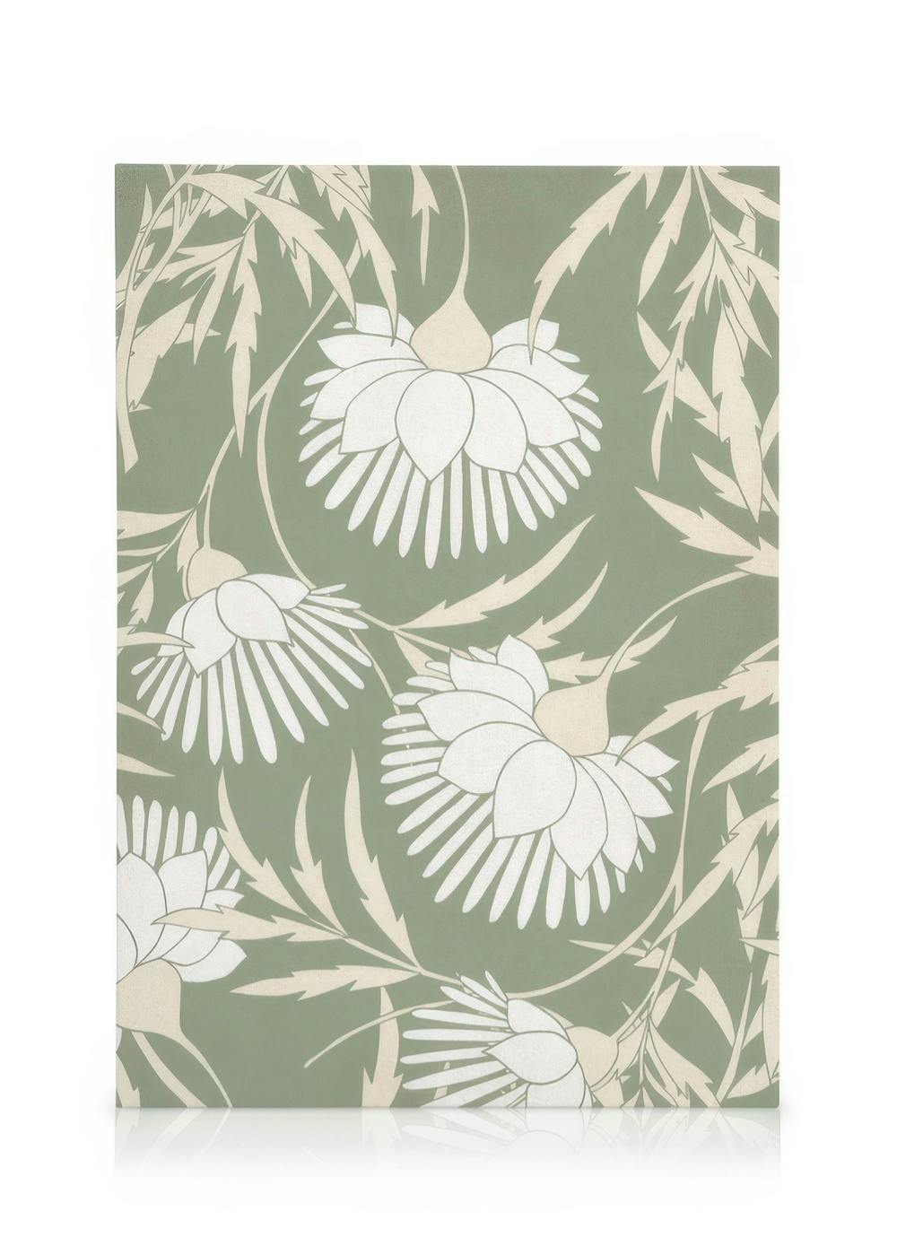Canvas Prints Flowers in Pattern Canvas print (30x40 cm - Black Frame)