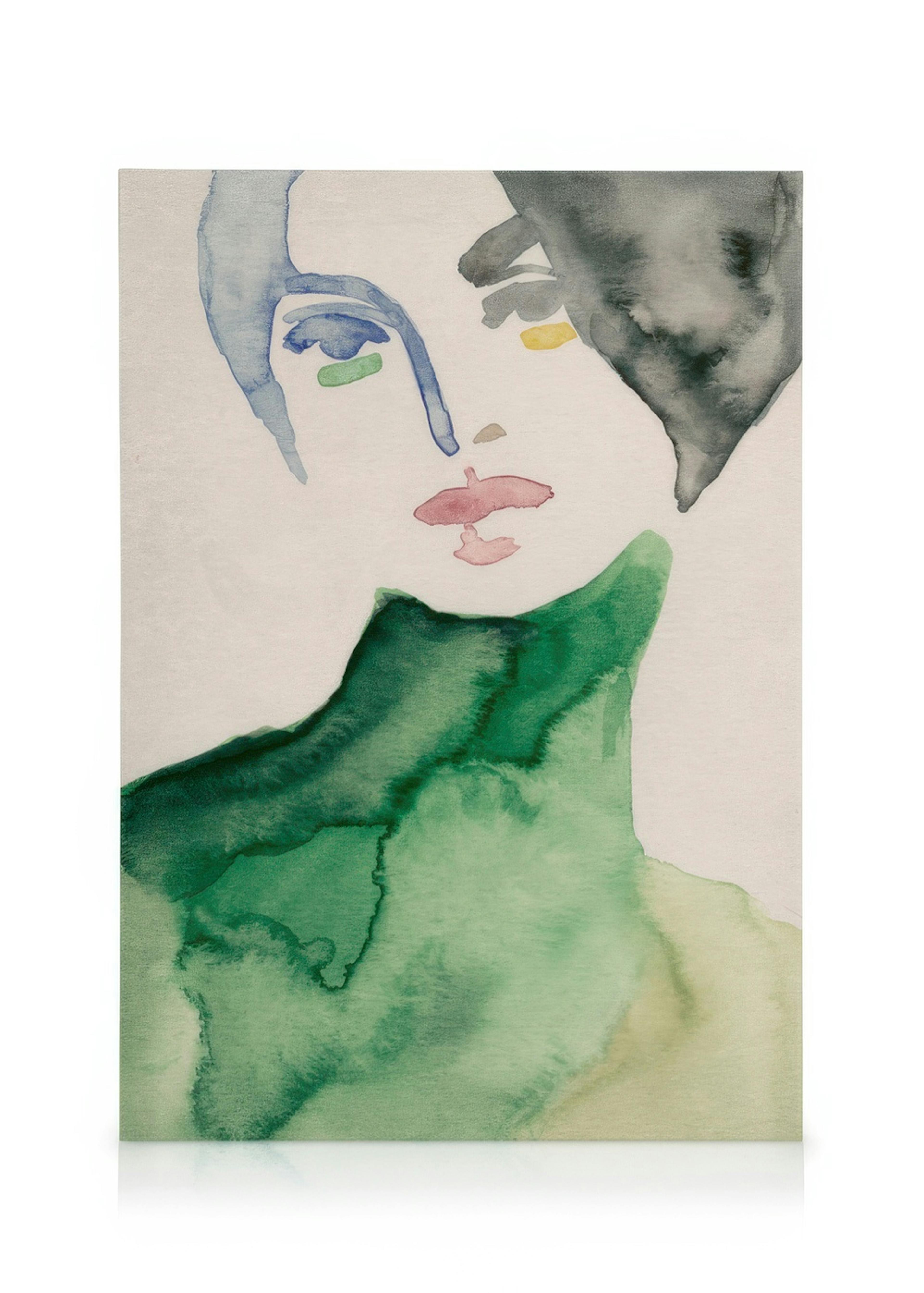 Lady in Green Canvas 0
