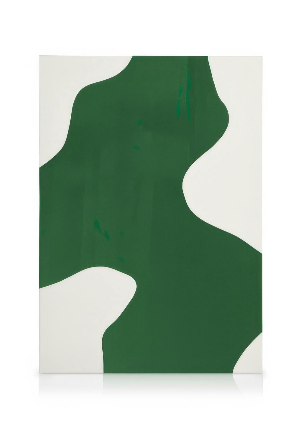 Telas decorativas Green Shape Quadro em tela (50x70 cm - Moldura Preta)