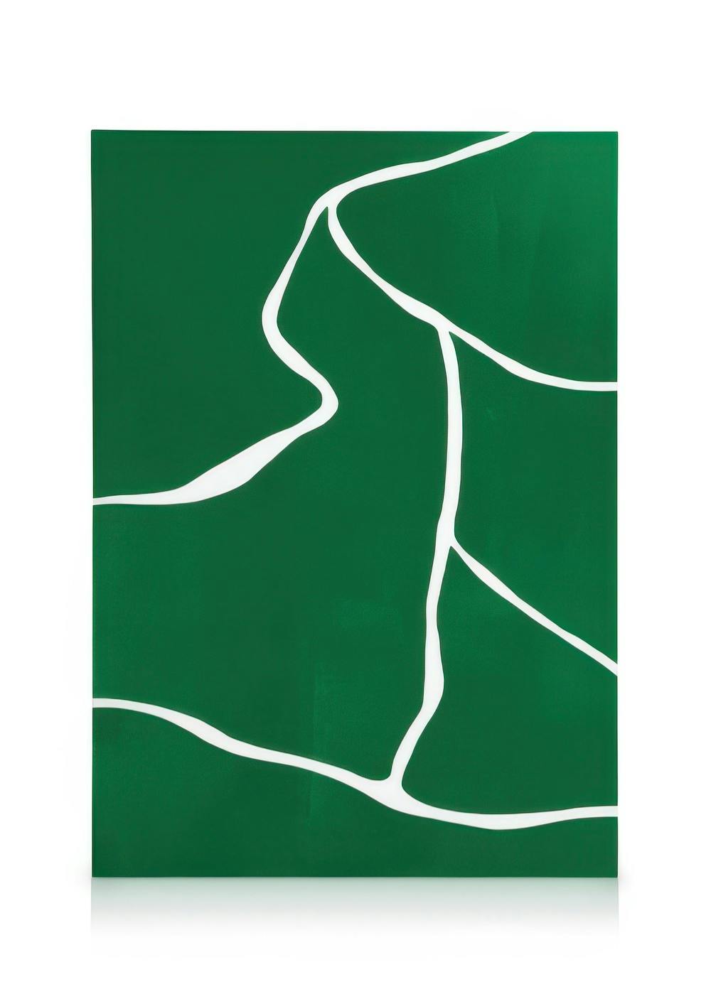 Green Fields Tableau sur toile (30x40 cm) - Art abstrait par Desenio