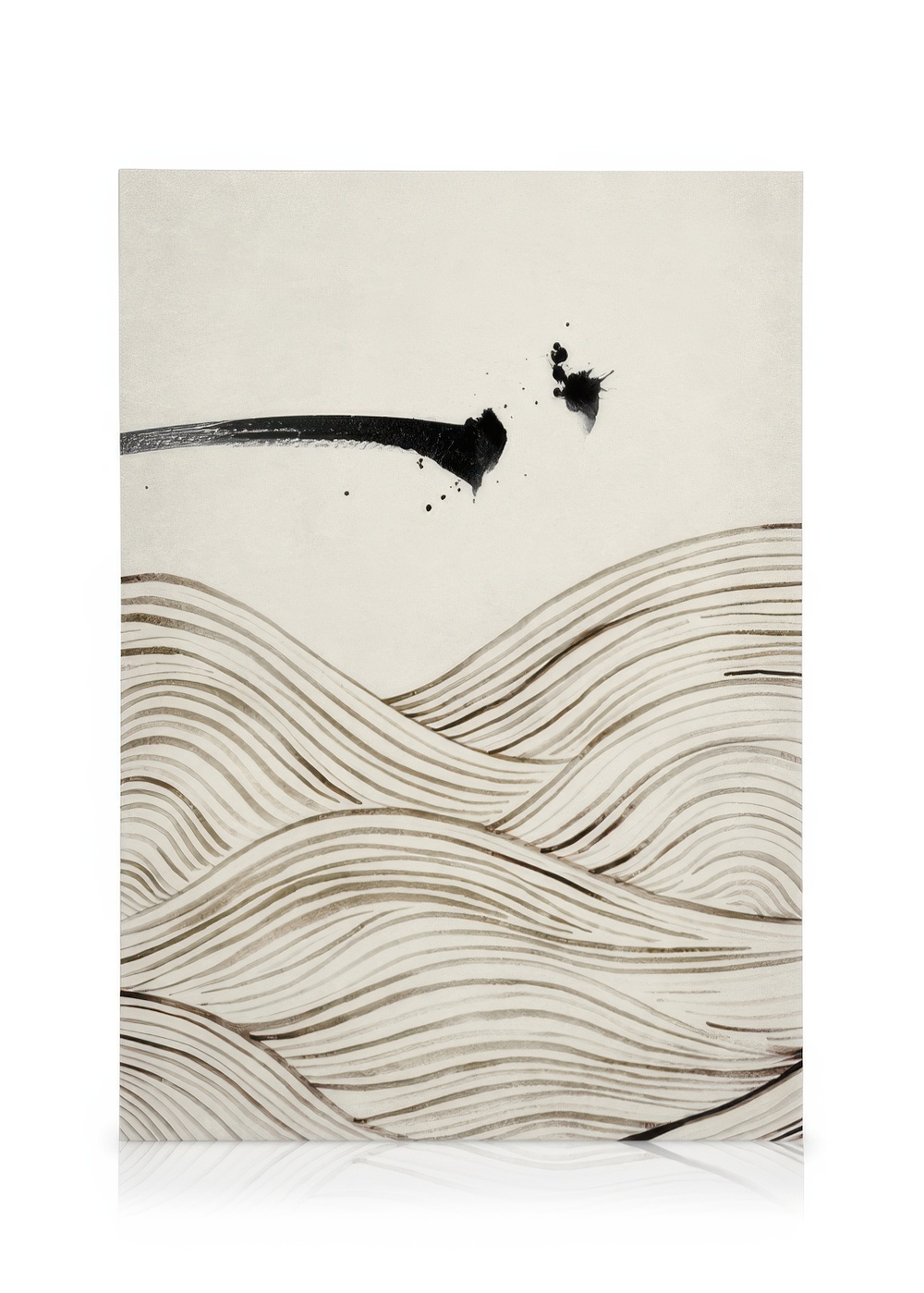 Ink Waves No1 Canvas - Abstract Ink Art | Desenio EU
