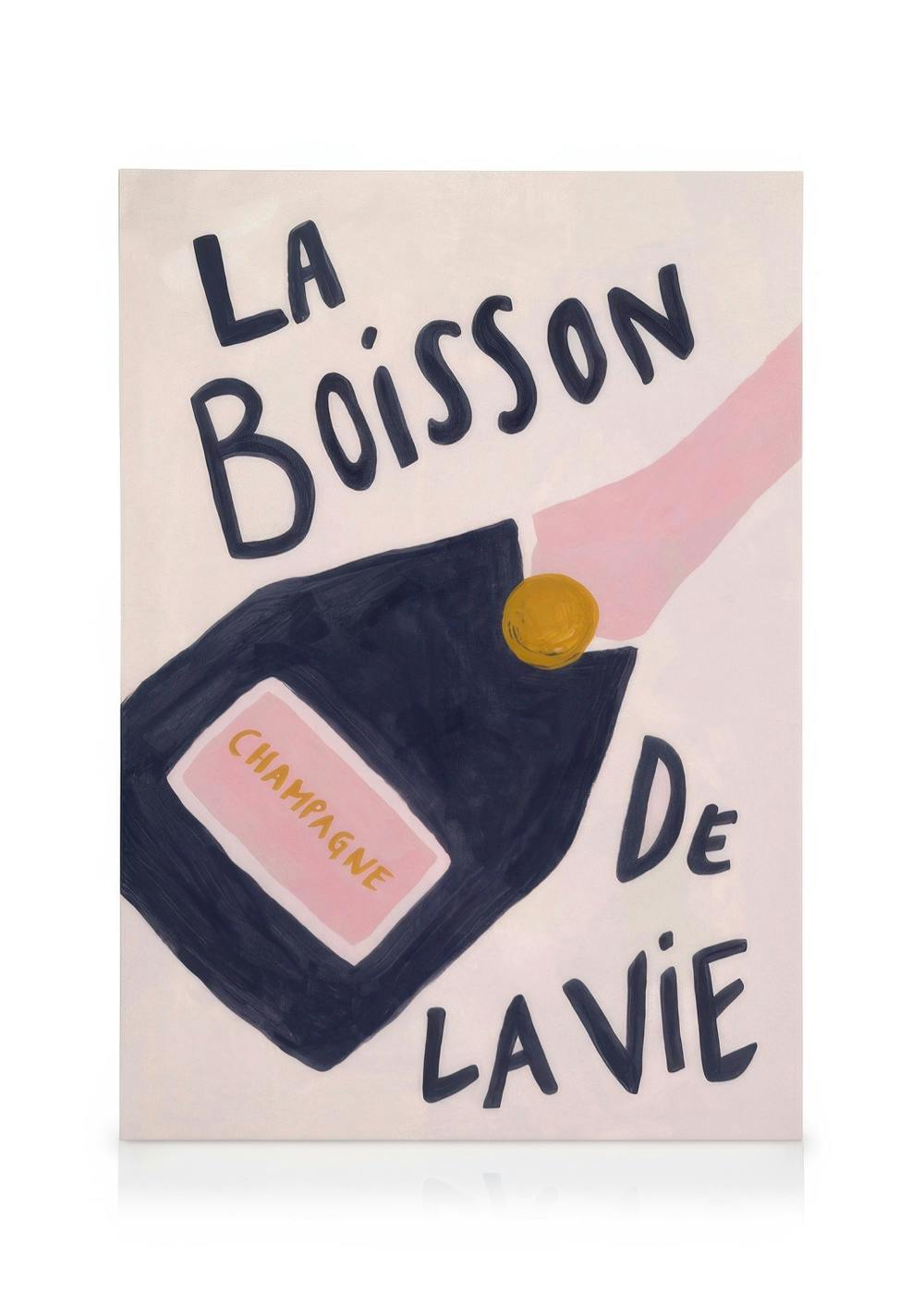 Canvas Schilderijen La Boisson de la Vie Canvas (50x70 cm)