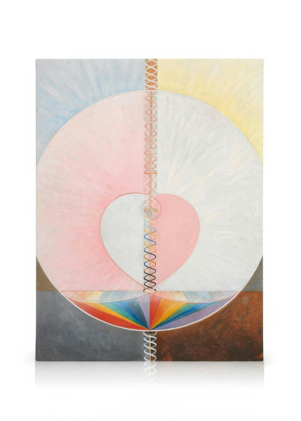 Canvas Prints Canvas print - The dove, No.1 by Hilma Af Klint (30x40 cm)