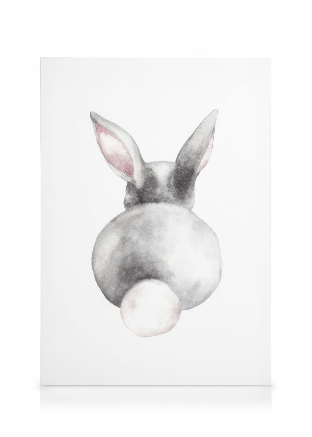 Canvas Prints Little Watercolor Bunny Canvas print (50x70 cm)
