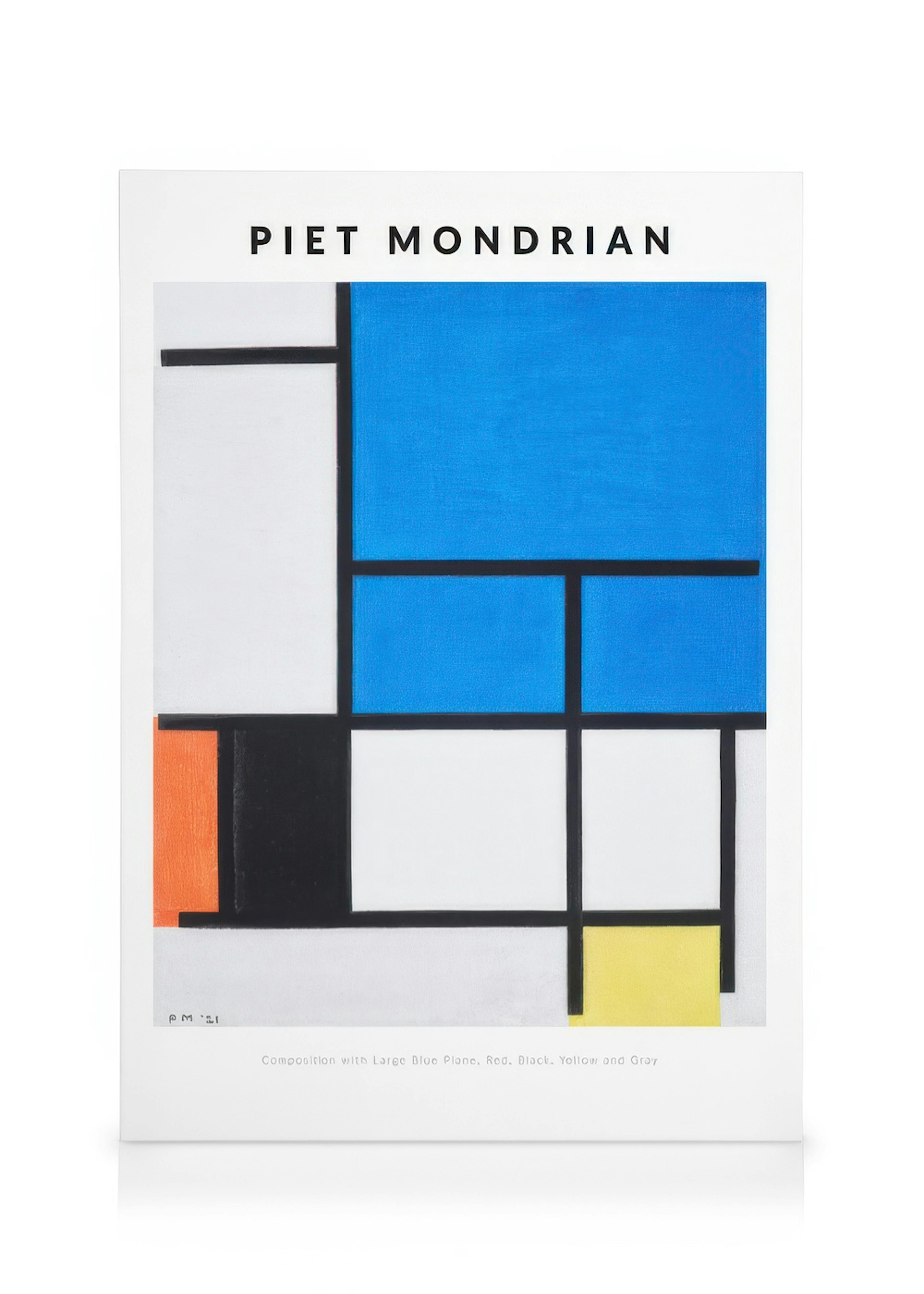 Piet Mondrian - Composition with Large Blue Plane Canvas print 0
