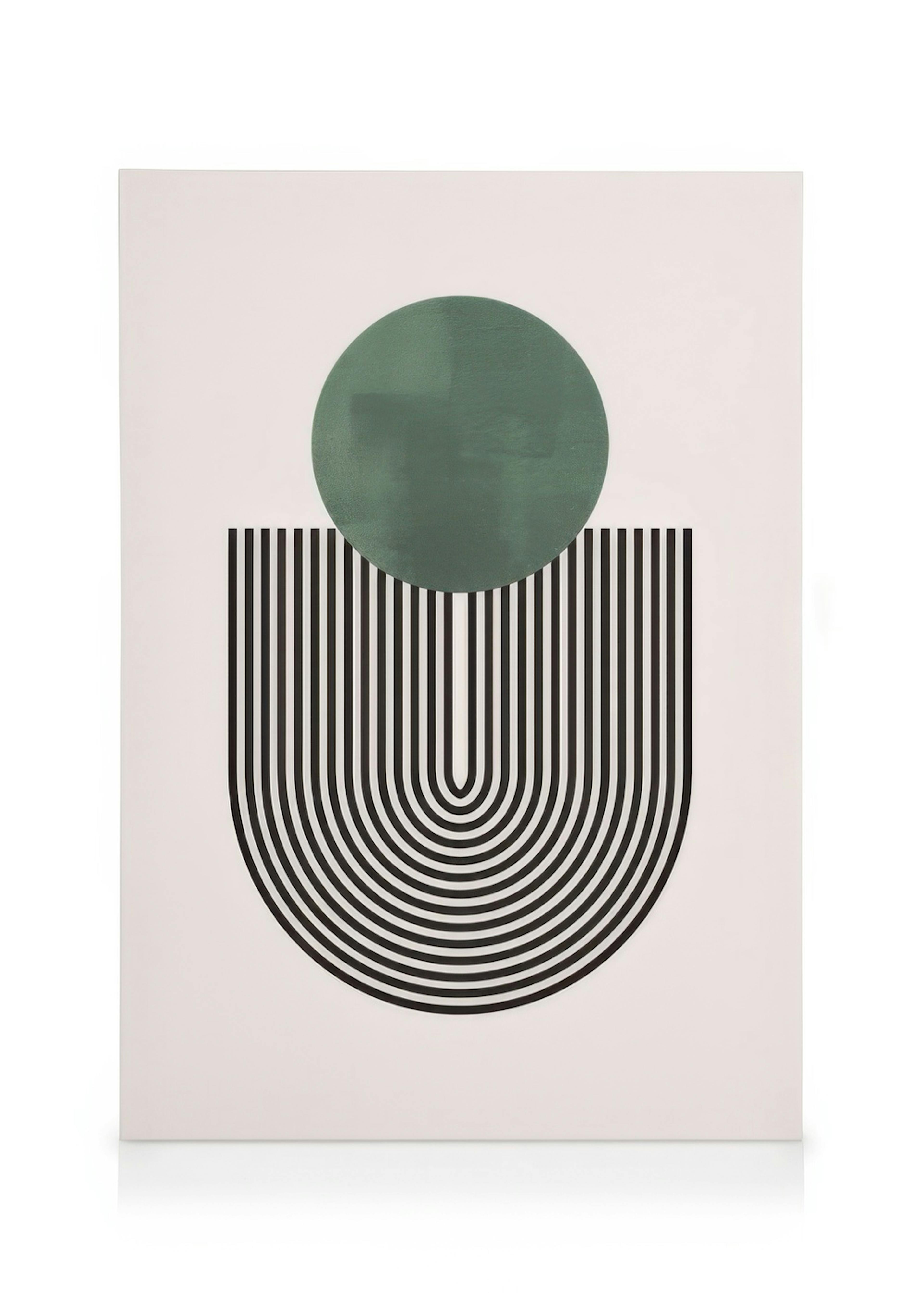 Mid Century Green No1 Stampa su Tela 0