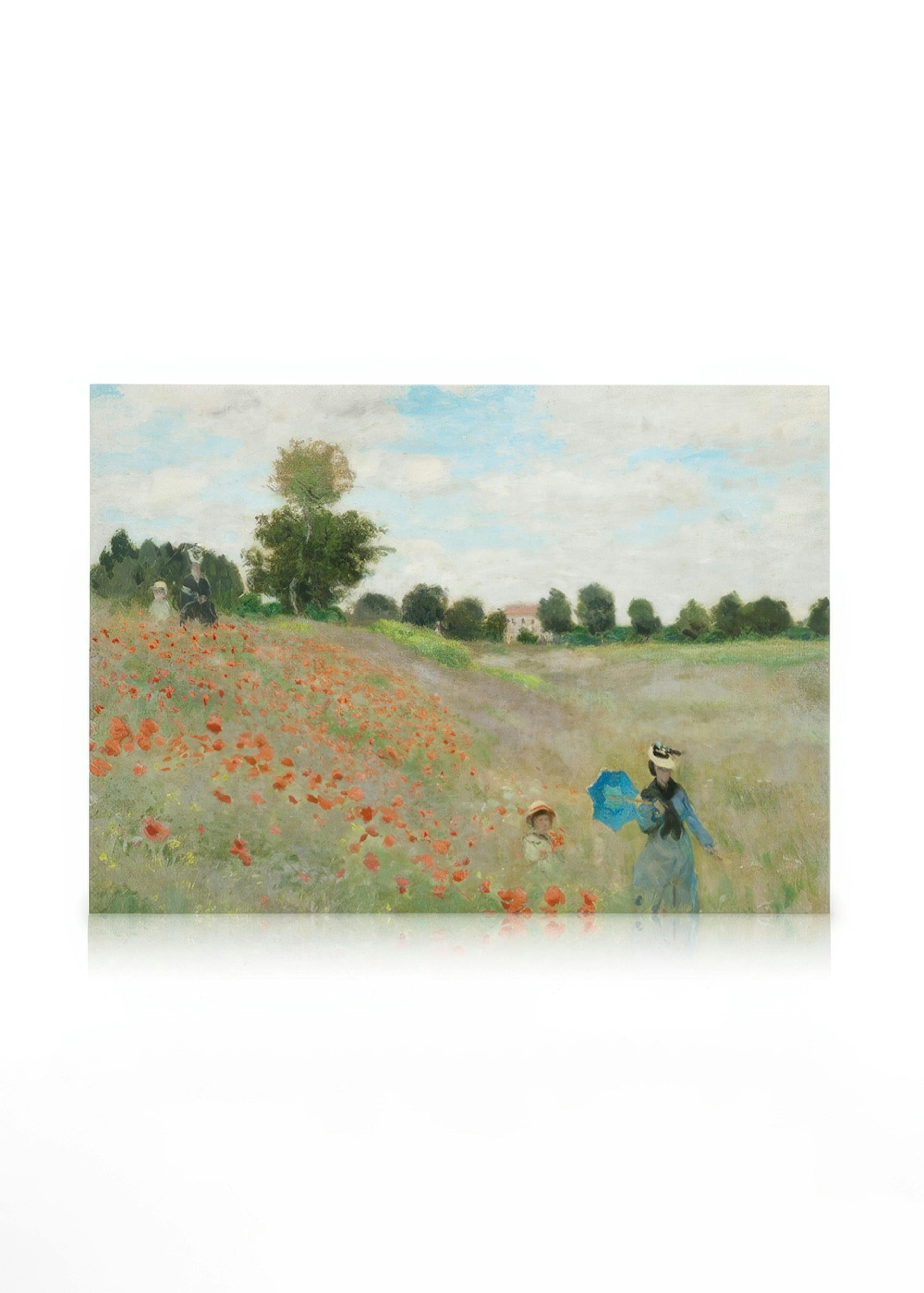 Monet - The Poppy Field near Argenteuil Lienzo 0