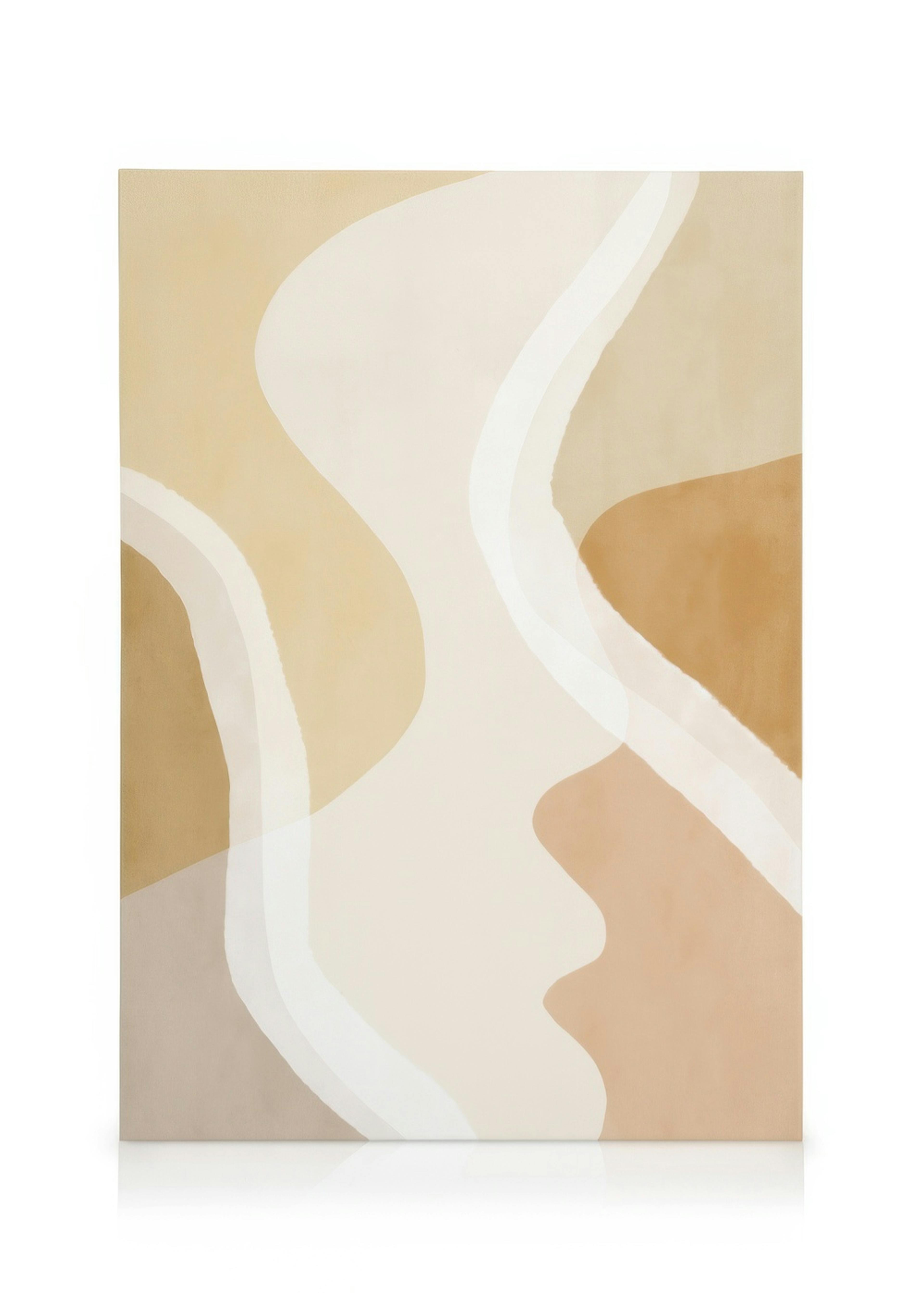 Abstract Yellow Shapes No1 Leinwandbild 0