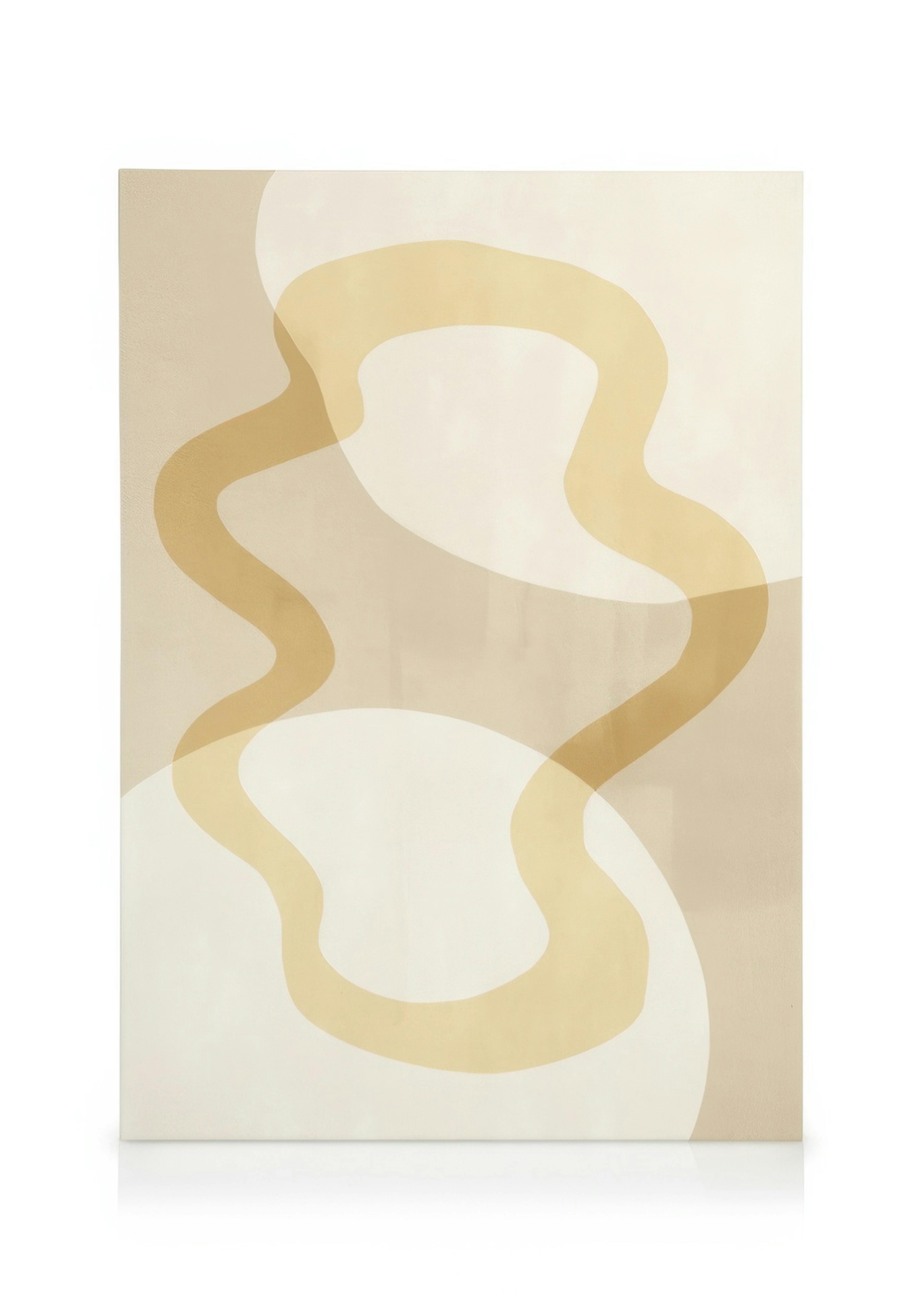 Abstract Yellow Shapes No2 Leinwandbild 0