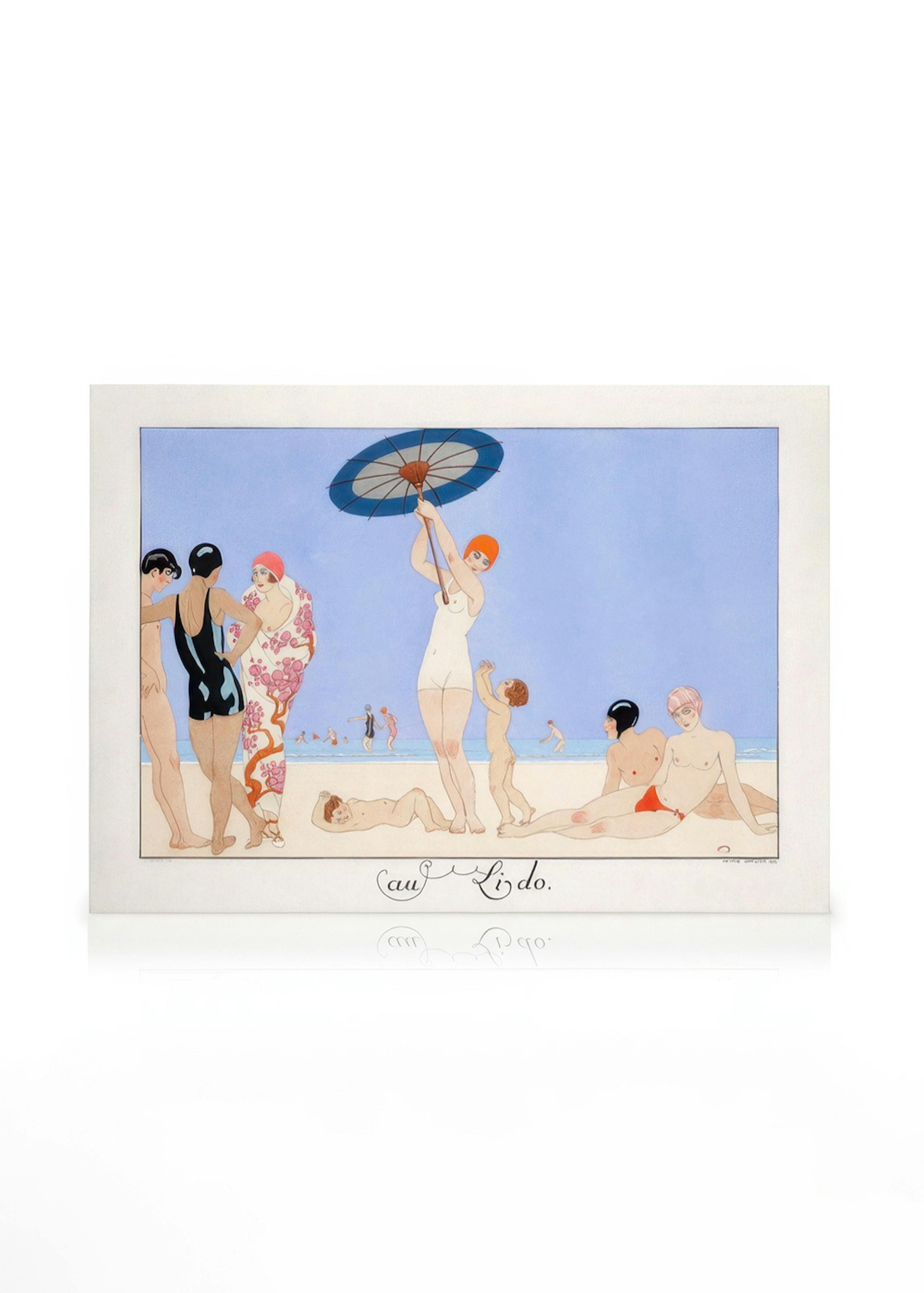 George Barbier - Au Lido Plate no.14 Canvas 0