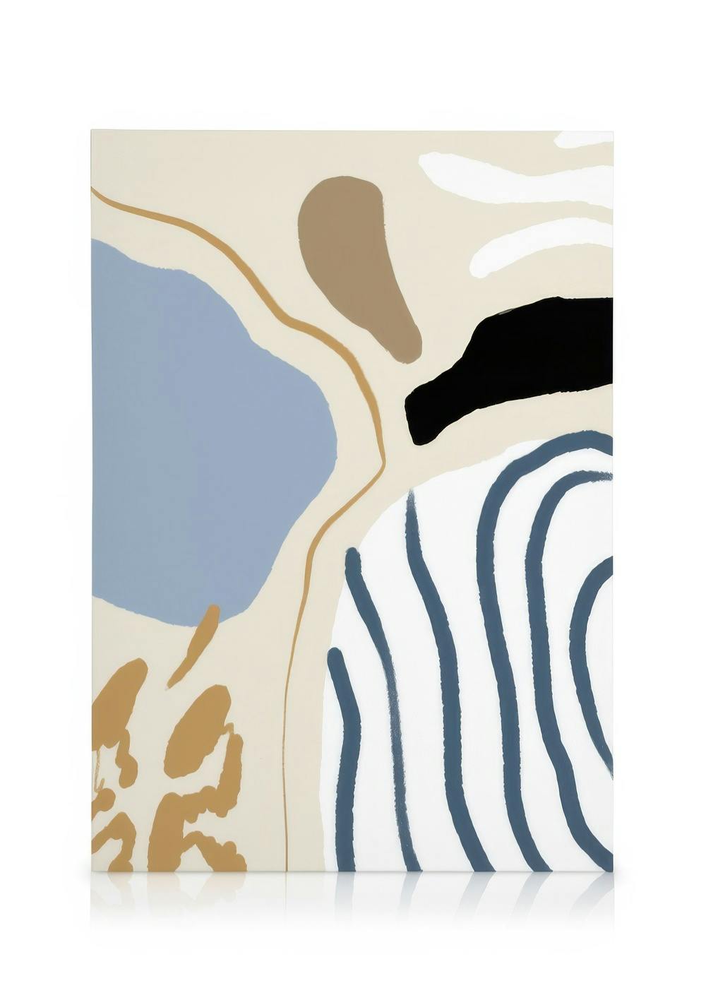 Abstract Blue Stripes No2 Obraz na plátne (30x40 cm)