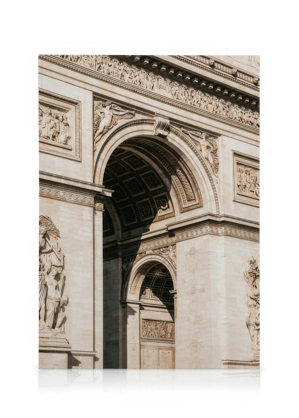 Arc de Triomphe Close Up Stampa su Tela (50x70 cm)- Foto d'arte