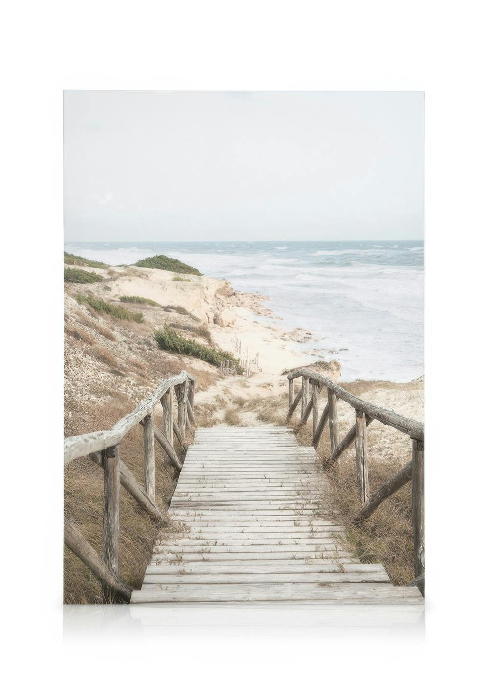 Canvastavlor Hamptons Beach Boardwalk Canvastavla (70x100 cm)