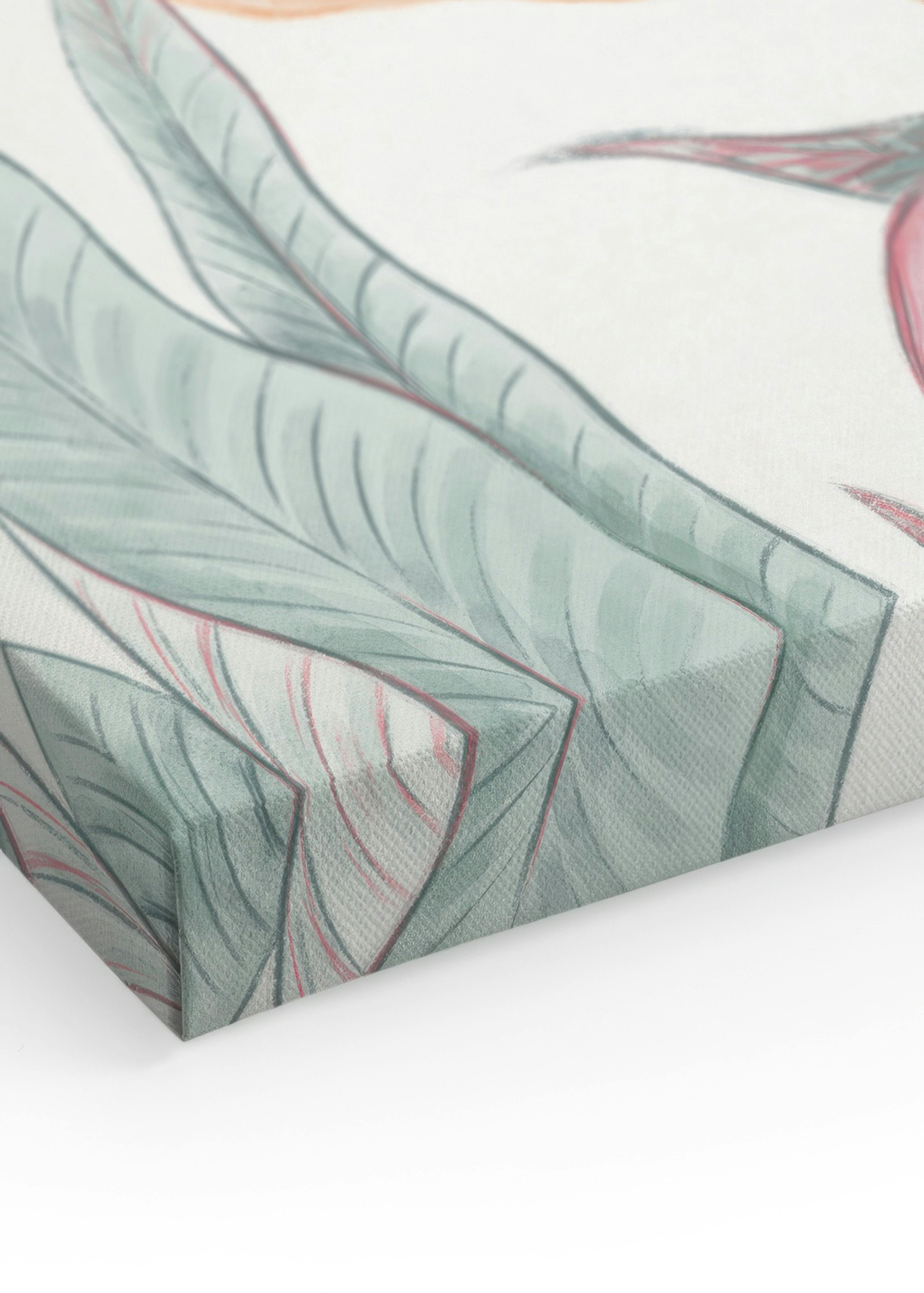 Birds of Paradise Painting Canvas print