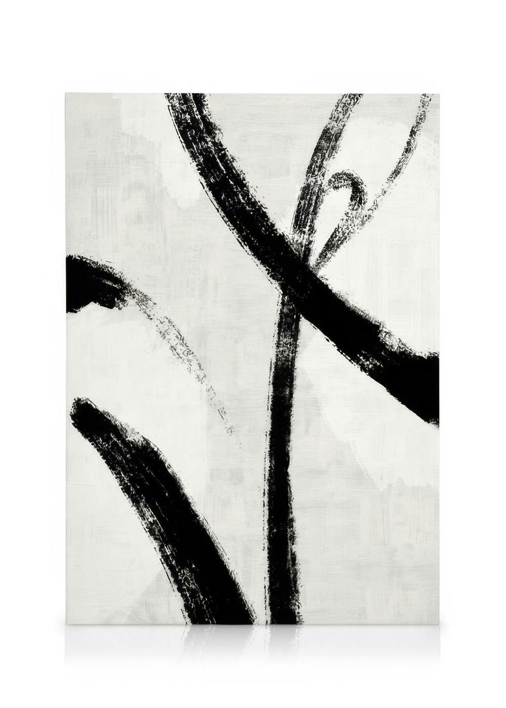 Black Brush Strokes No1 Toile (30x40 cm) Toiles