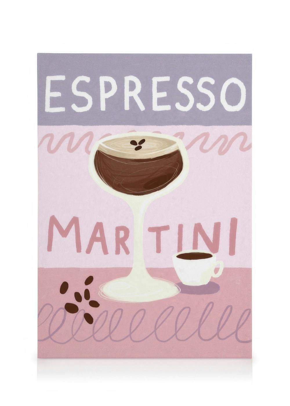Canvas Prints Espresso Martini Cocktail Canvas print (50x70 cm - Black Frame)