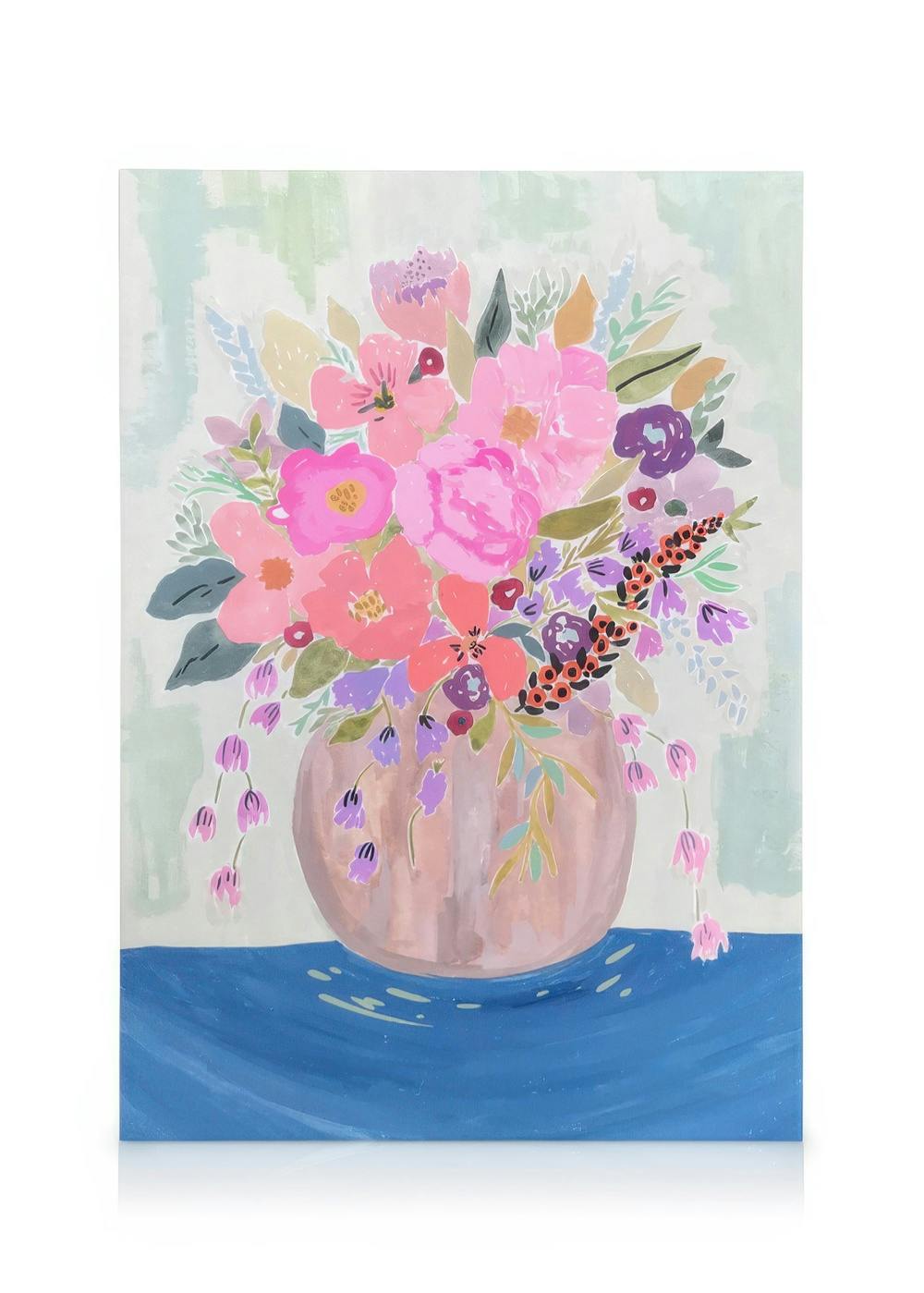 Canvas Prints Garden Florals Canvas print (30x40 cm - Oak Frame)
