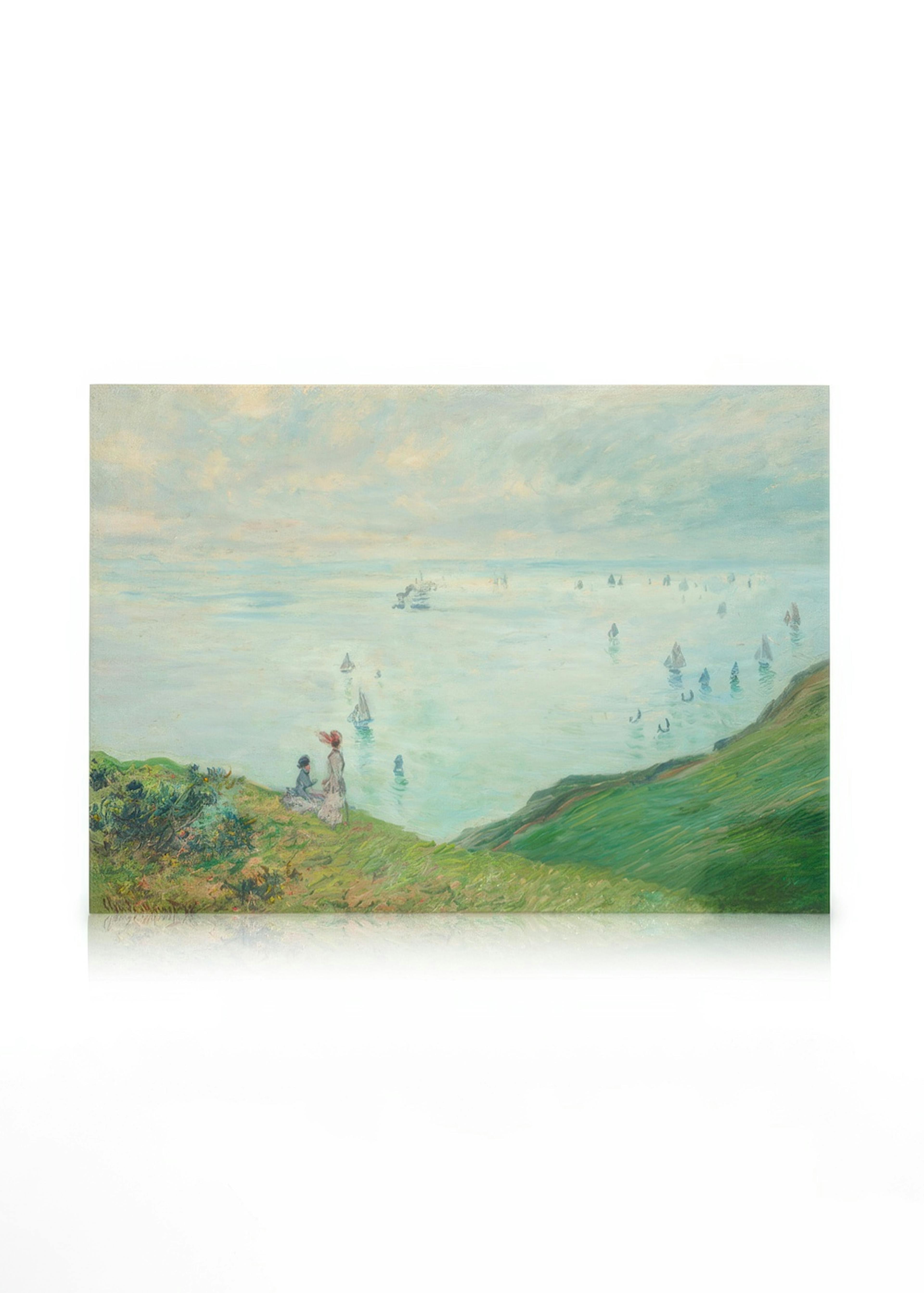 Monet - Cliffs at Pourville obraz na plátně 0