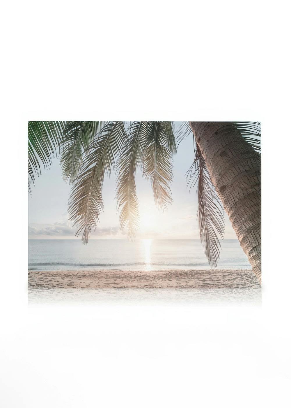 Obrazy na płótnie Tropical Beach Sunset Obraz na płótnie (30x40 cm - Ramka dębowa)