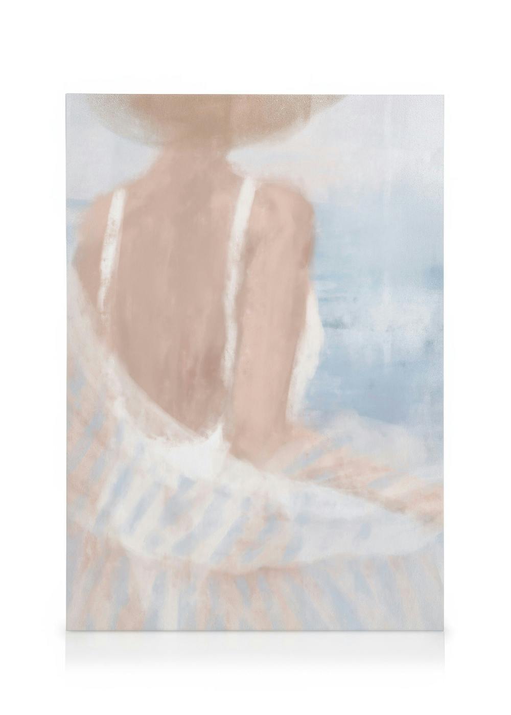 Leinwandbilder Girl by the Sea Leinwandbild (30x40 cm - Holzrahmen schwarz)