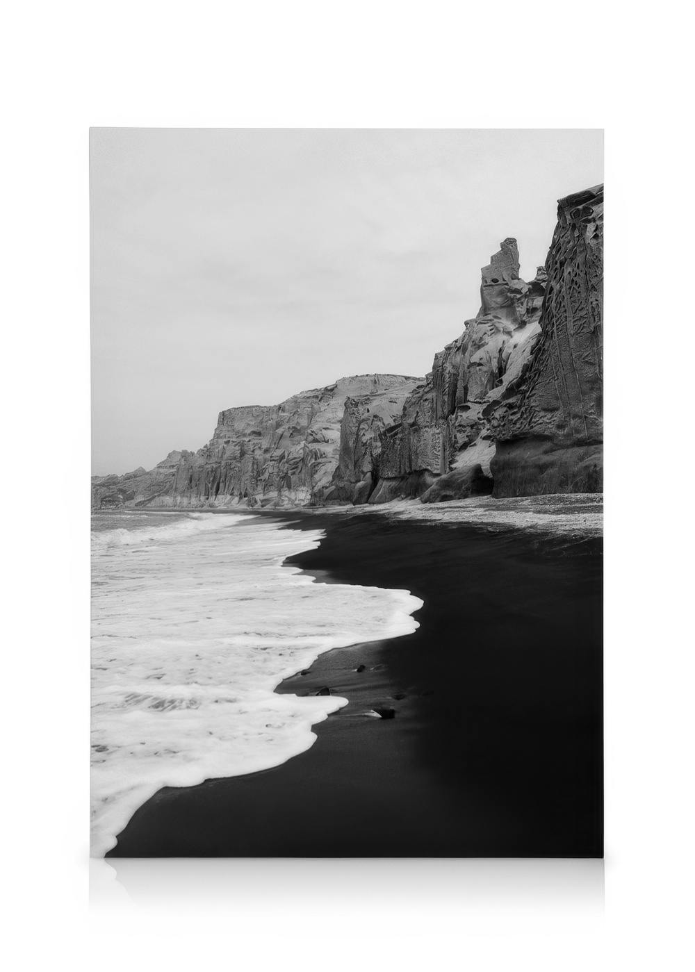Obrazy na płótnie Dark Beach Obraz na płótnie (30x40 cm - Ramka dębowa)