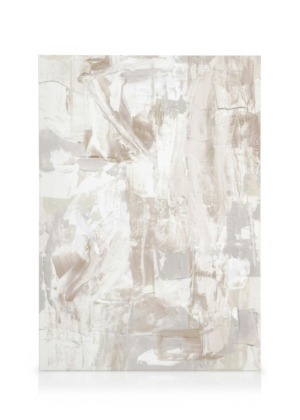 Canvas Schilderijen Abstract Acrylic Painting No3 Canvas (70x100 cm - Fotolijst Zwart)