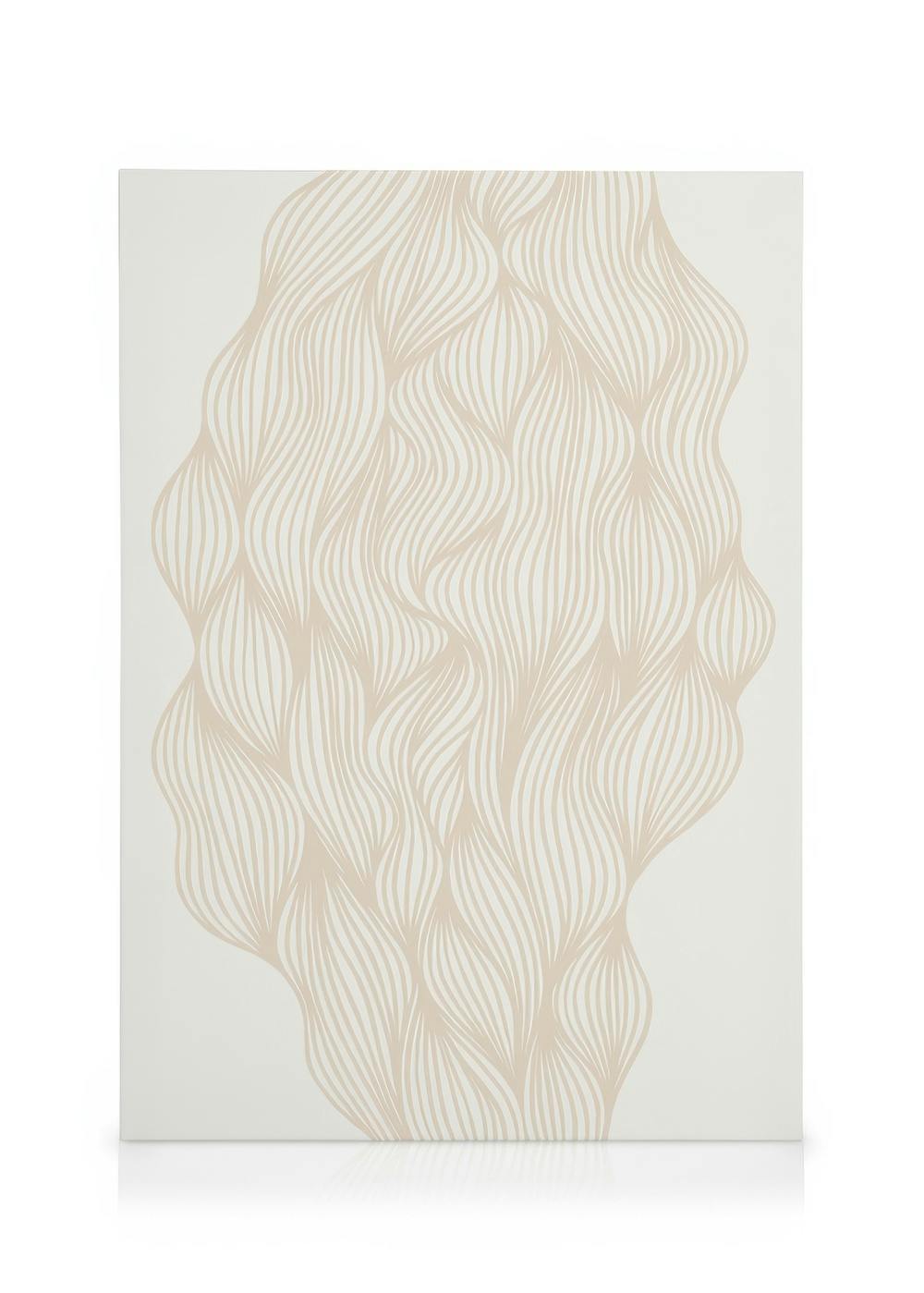 Canvas Prints Abstract Lines No1 Canvas print (50x70 cm - Black Frame)