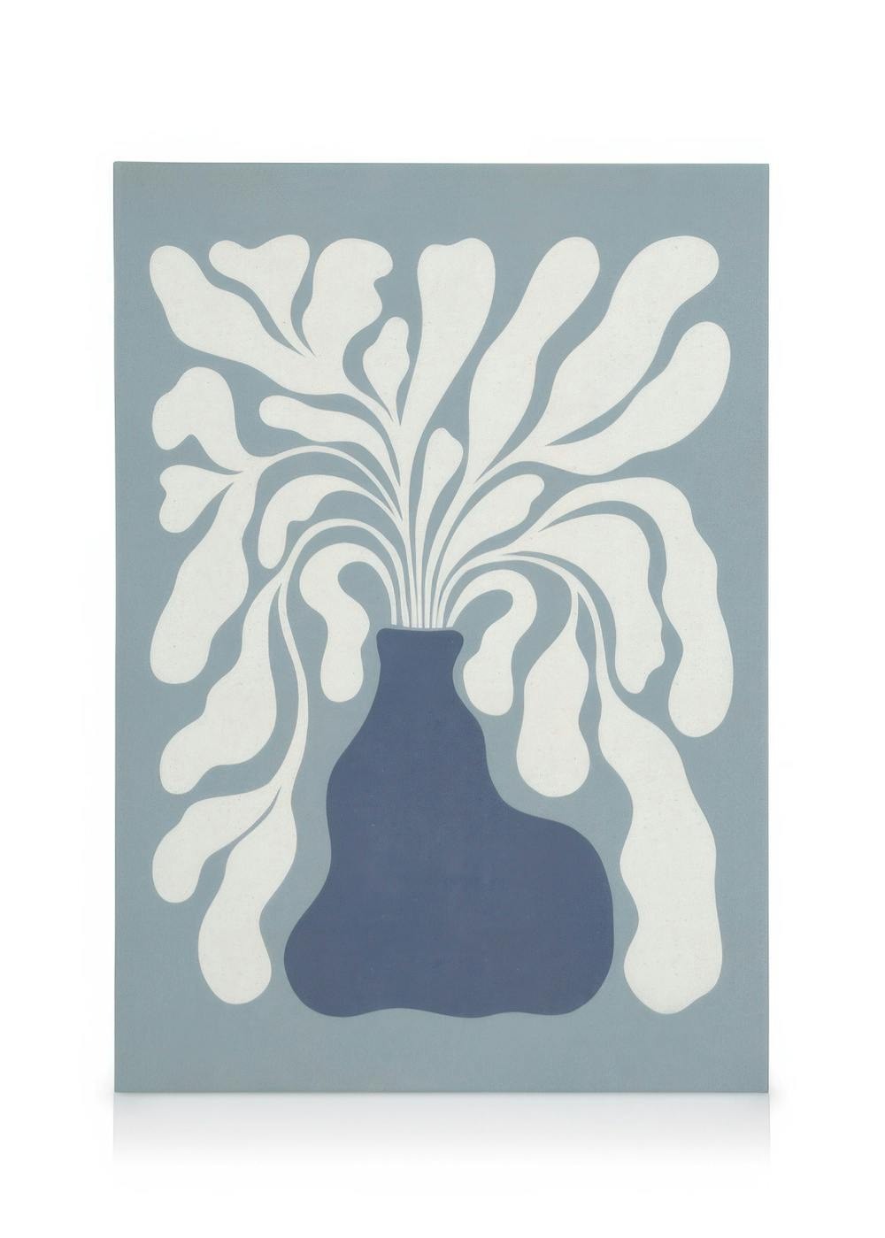 Modern Plant Toile (30x40 cm - Cadre de chêne) Toiles