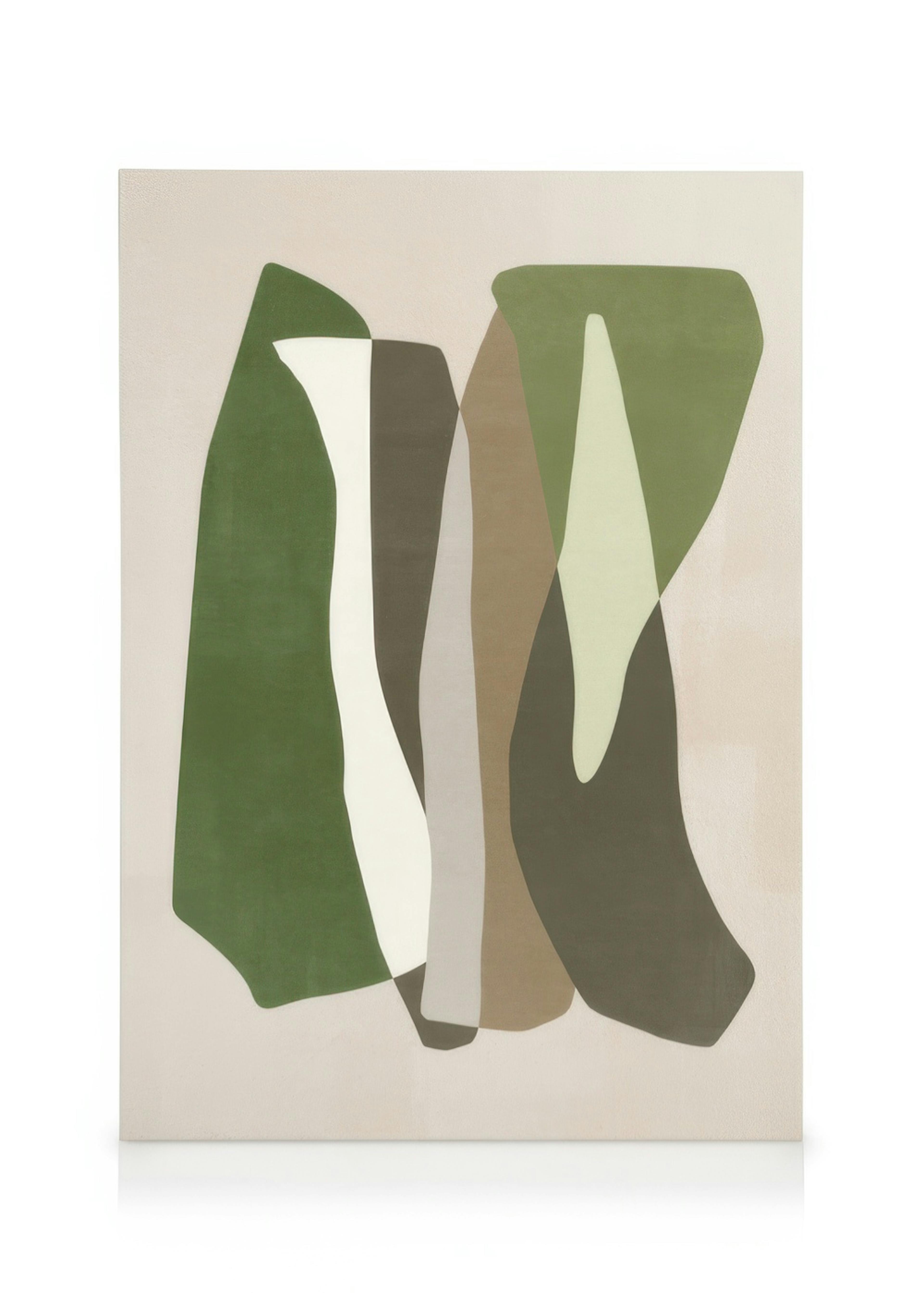 Green Graphic Forms No2 Canvas 0