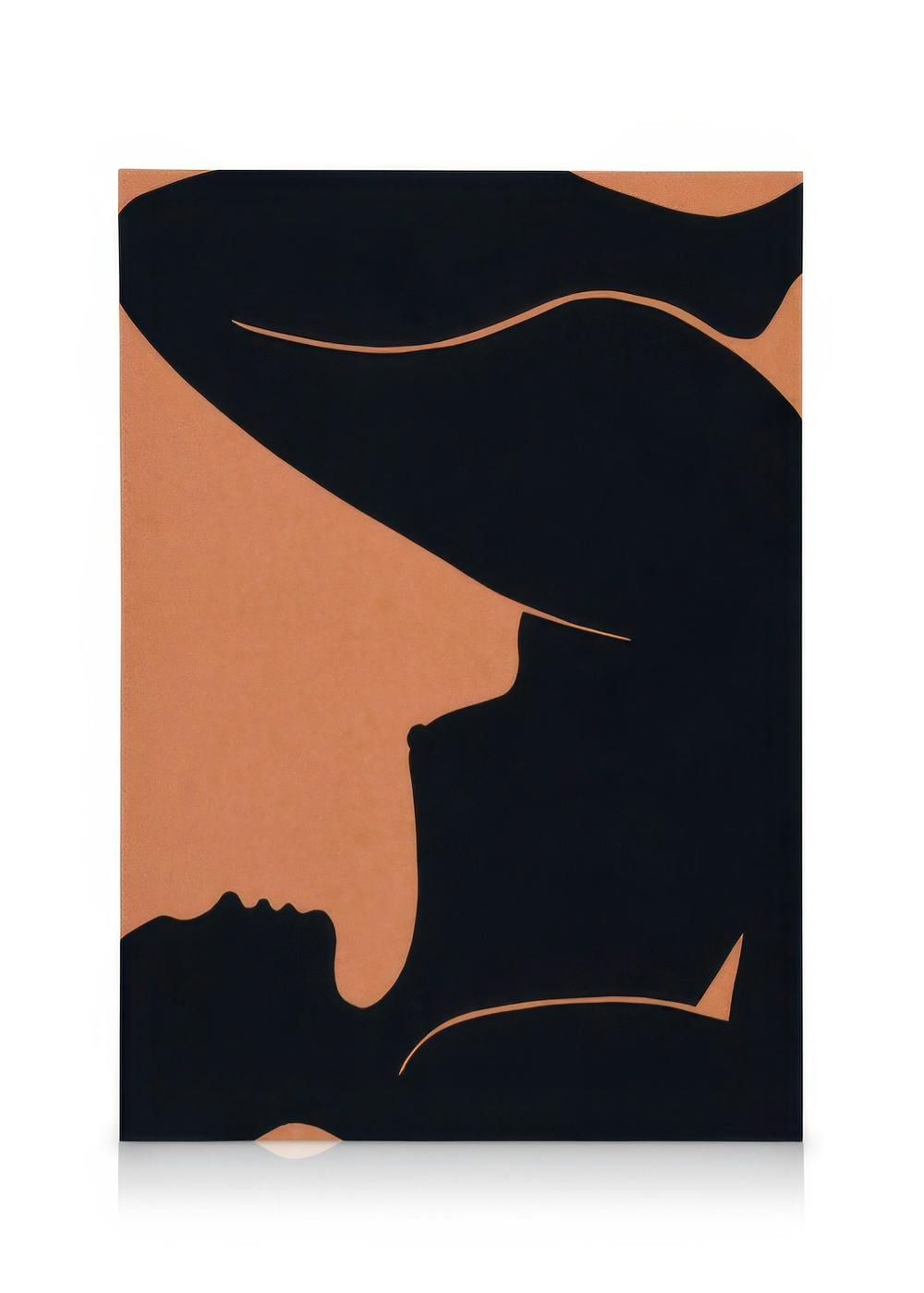 Canvas Prints Papercut Woman Canvas print (30x40 cm - Black Frame)