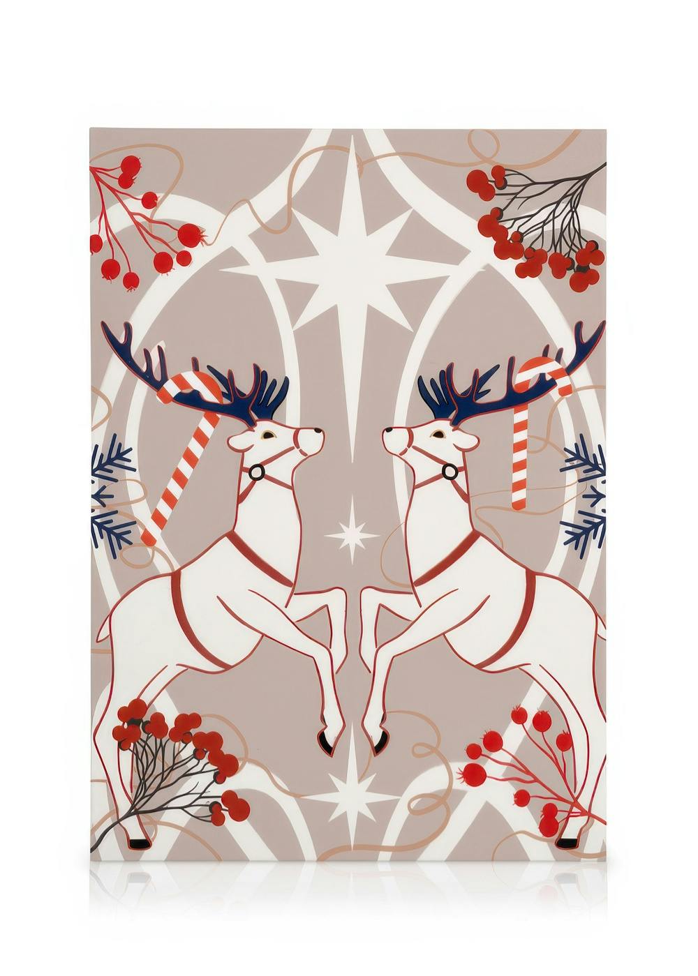 Canvas Prints Holiday Pattern No2 Canvas print (30x40 cm - Oak Frame)