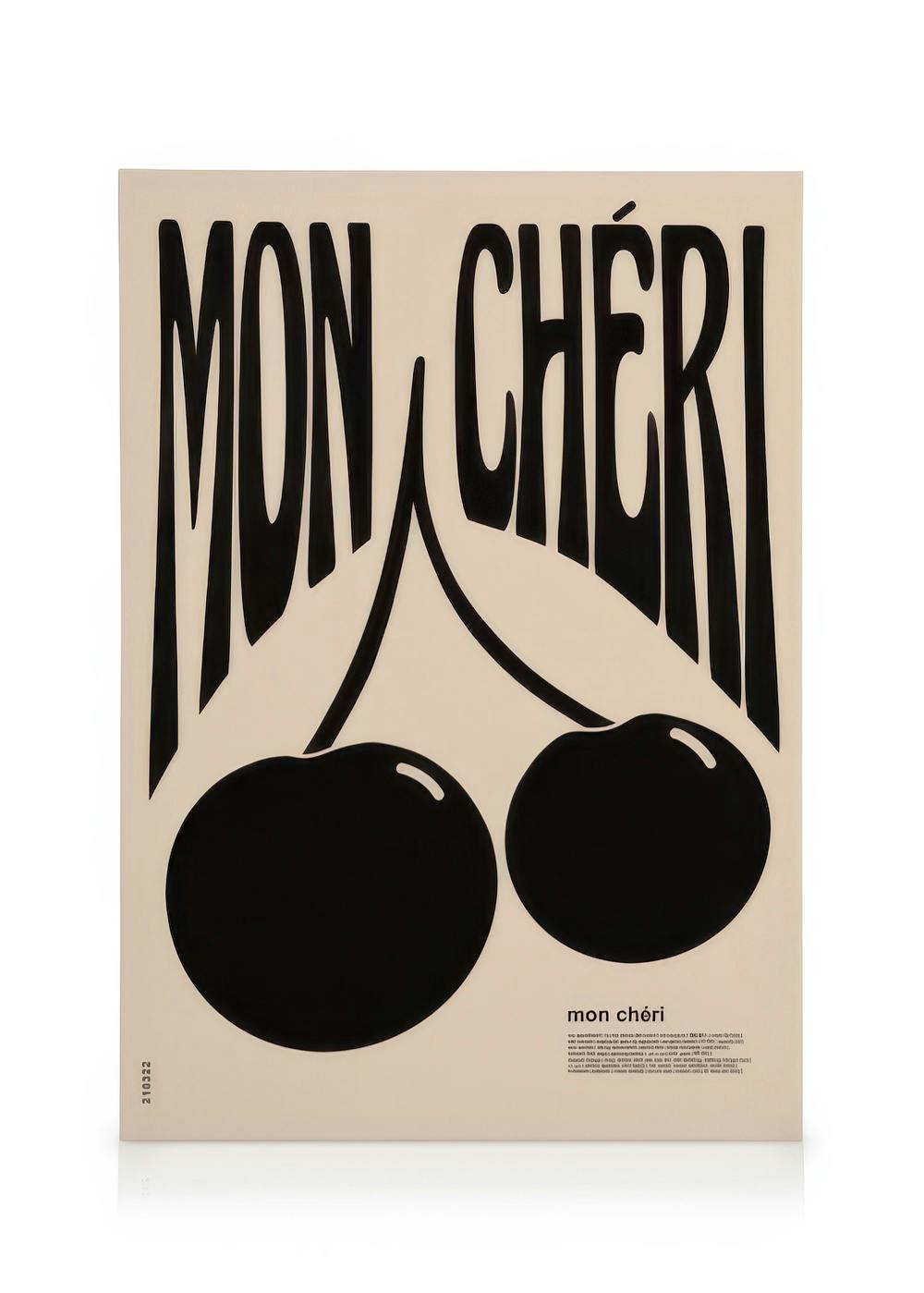 Canvas Prints Mon Cheri No2 Canvas print (50x70 cm - Black Frame)