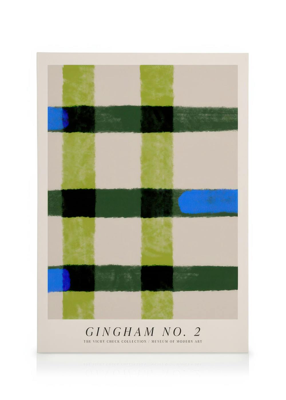 Canvas Prints Gingham No2 Canvas print (50x70 cm - Black Frame)