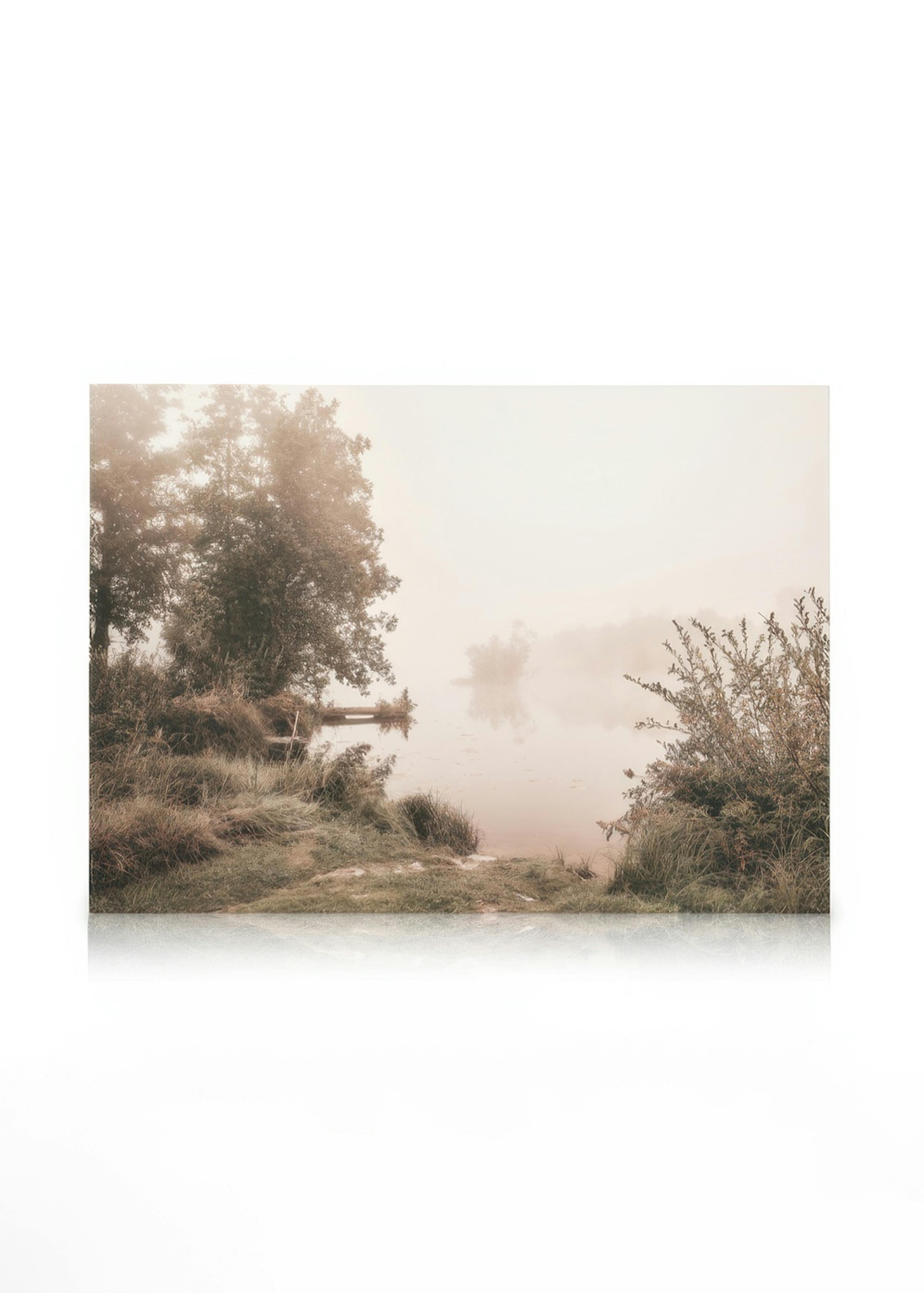 Misty Morning Lake Obraz na płótnie 0