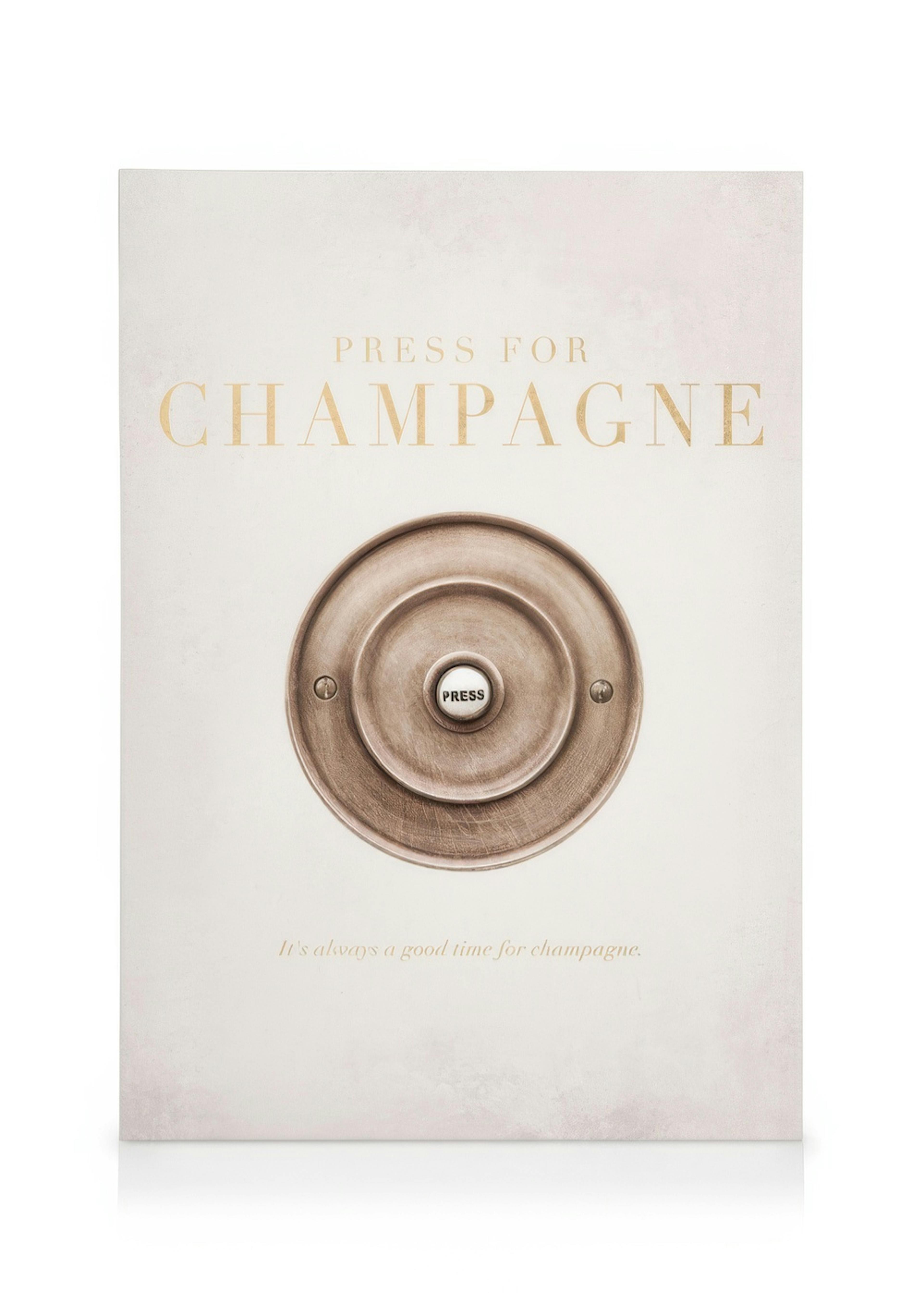 Press for Champagne Stampa su Tela 0