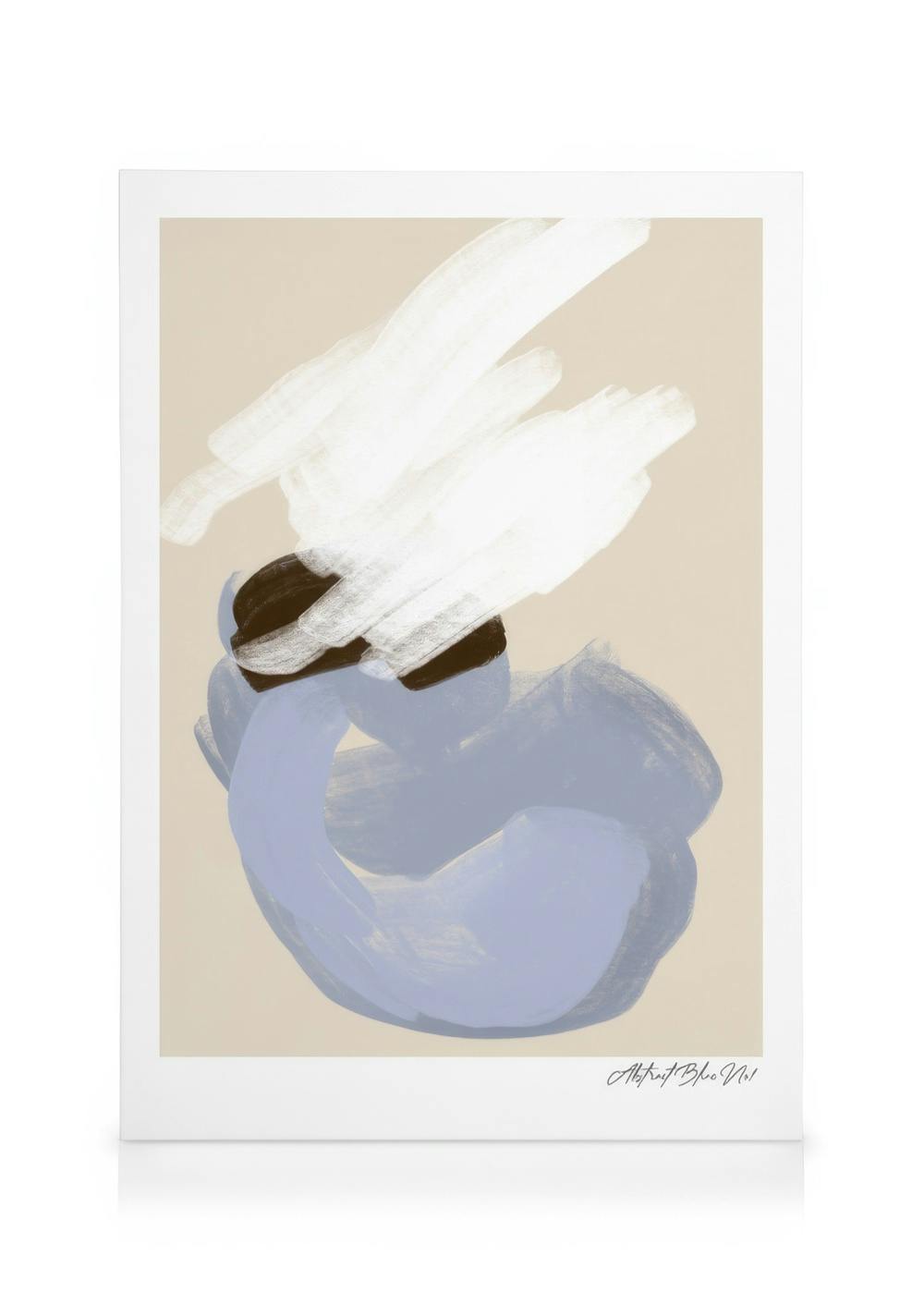 Telas decorativas Abstract Blue No1 Quadro em tela (50x70 cm)