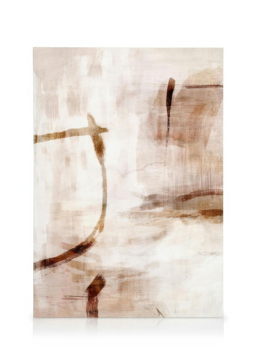 Canvas Prints Soft Russet Abstract Canvas print (30x40 cm - Oak Frame)